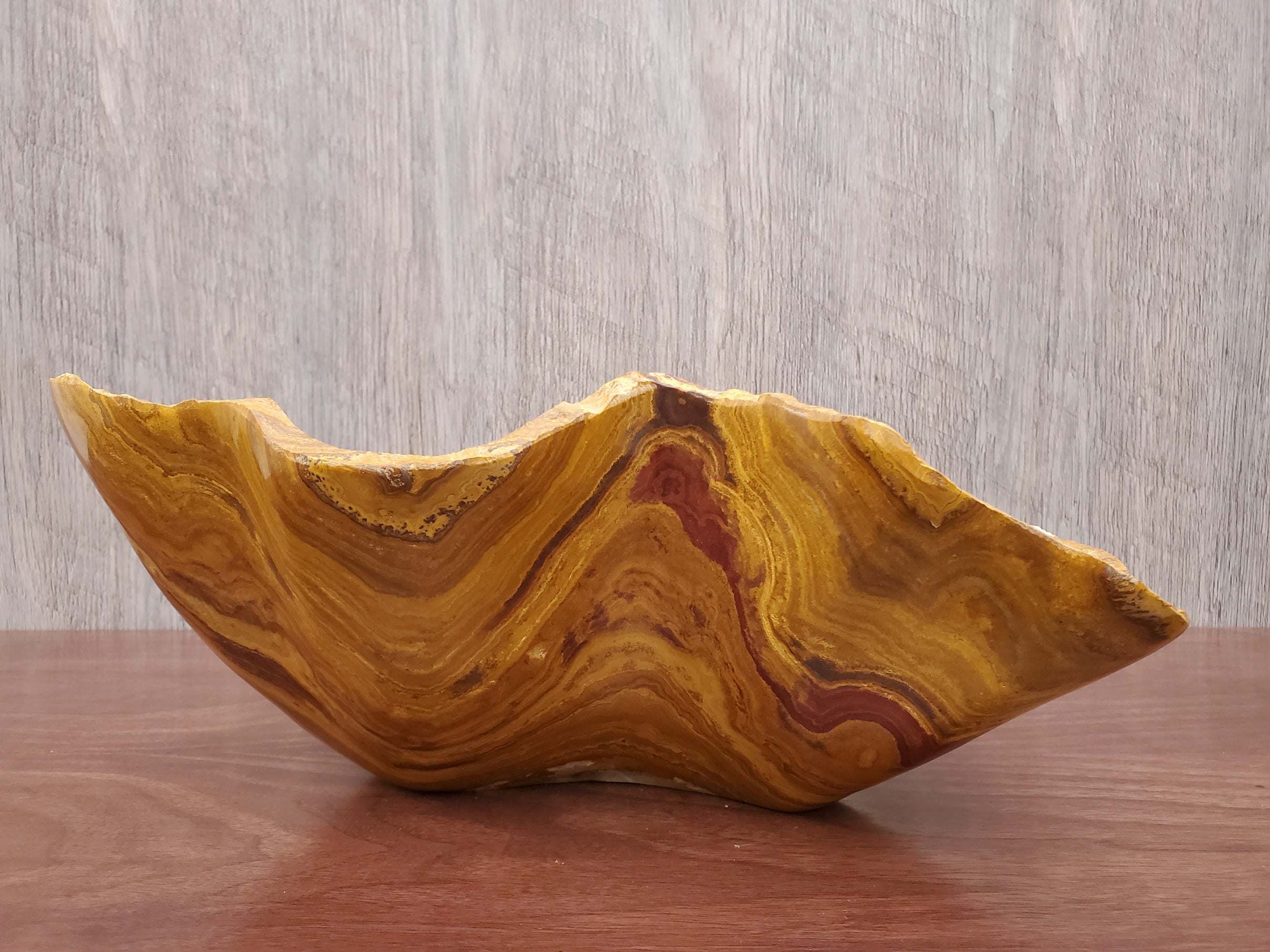 S23_18 Onyx Stone Vessel Bathroom Sink - 18 x 13 inch