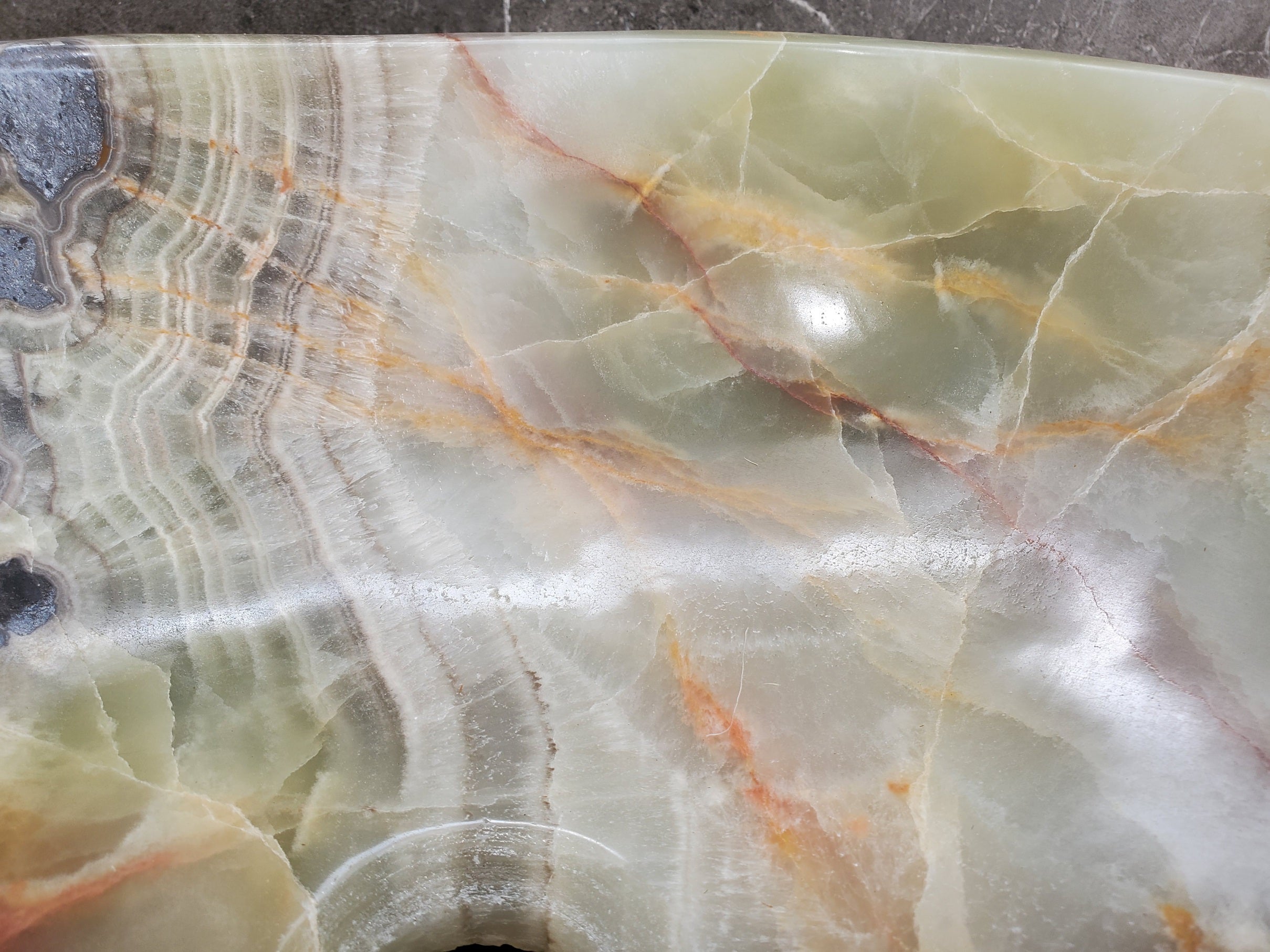 S31_12 Onyx Stone Vessel Bathroom Sink