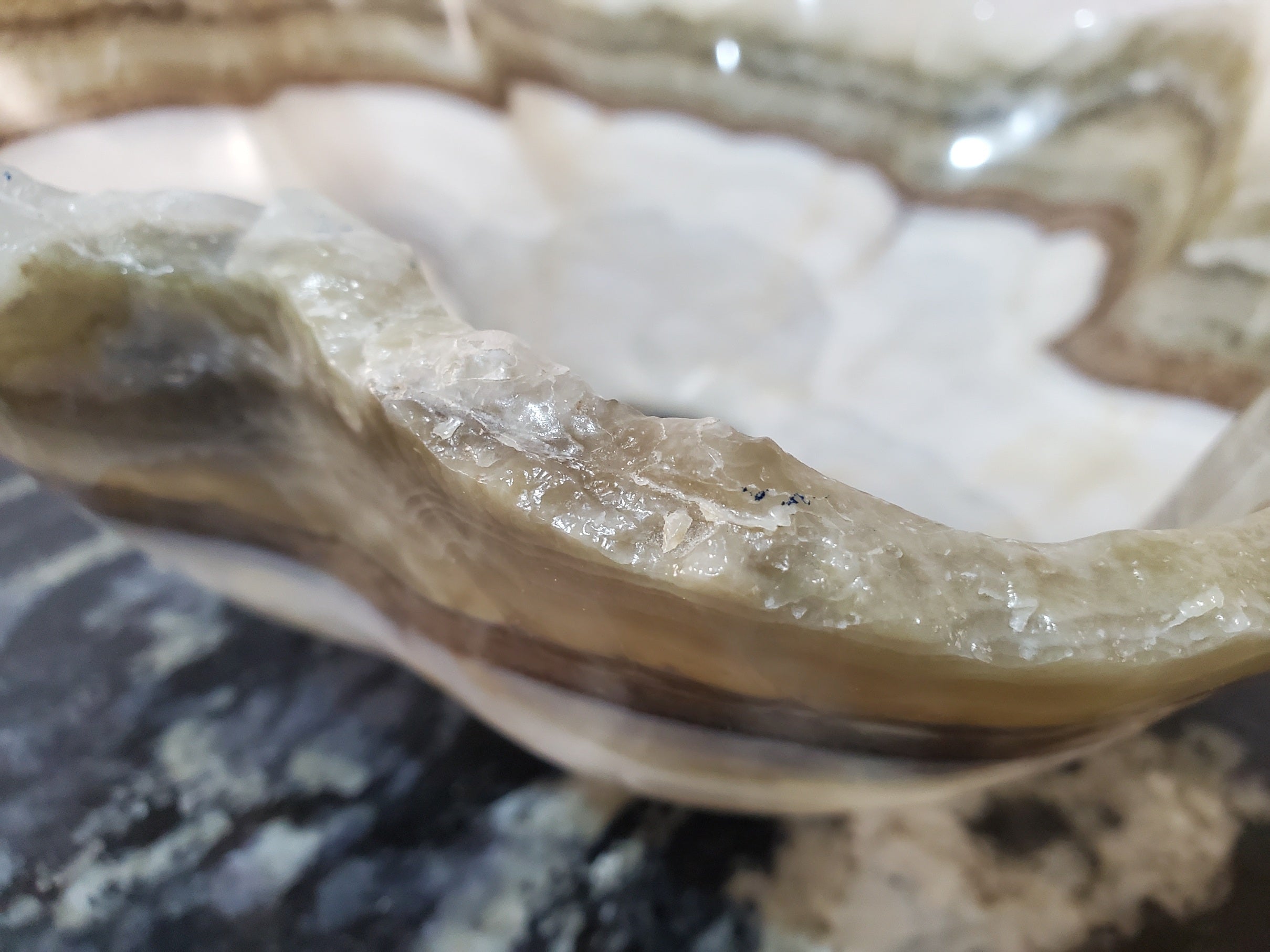 S27_20 Onyx Stone Bathroom Vessel Sink - 19 x 16 inch