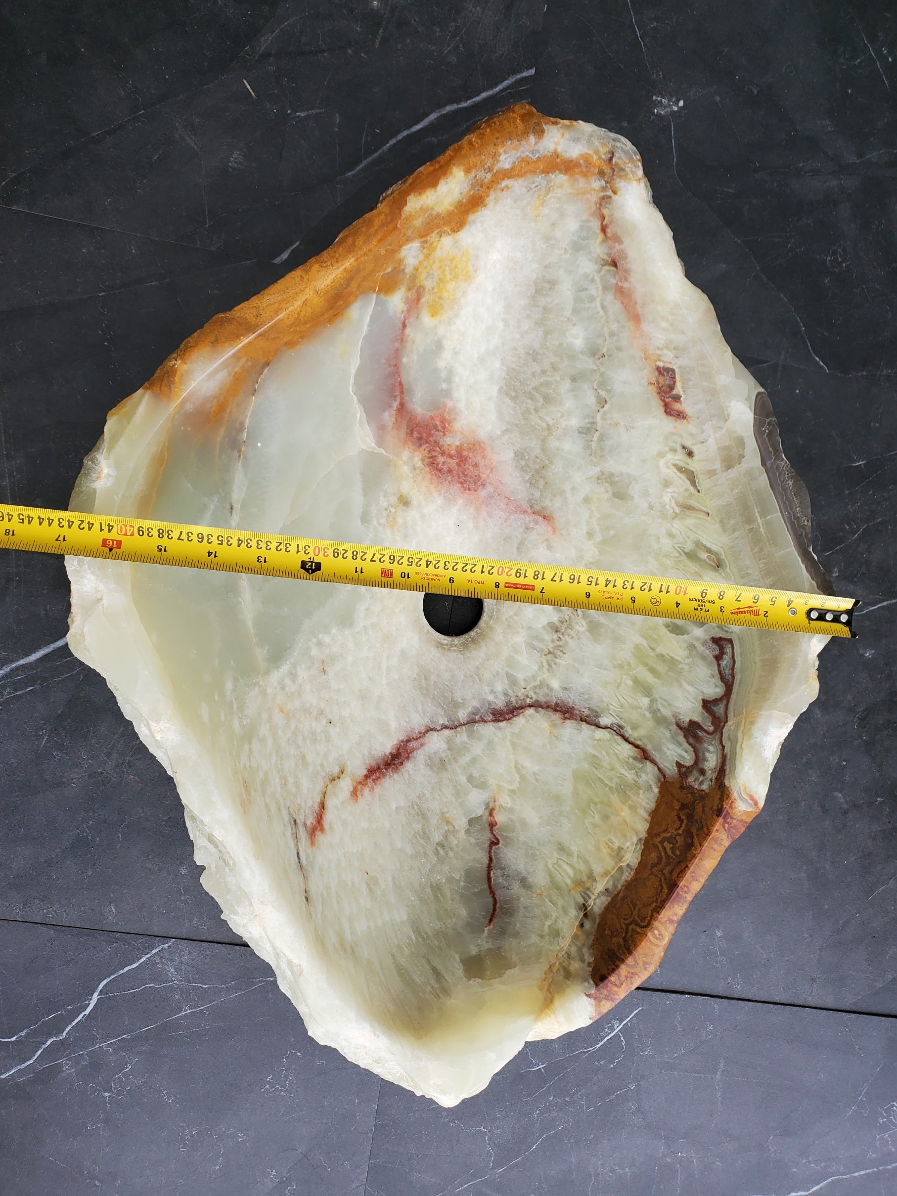 SET1061 Onyx Stone Vessel Bathroom Sink (Set of Two)