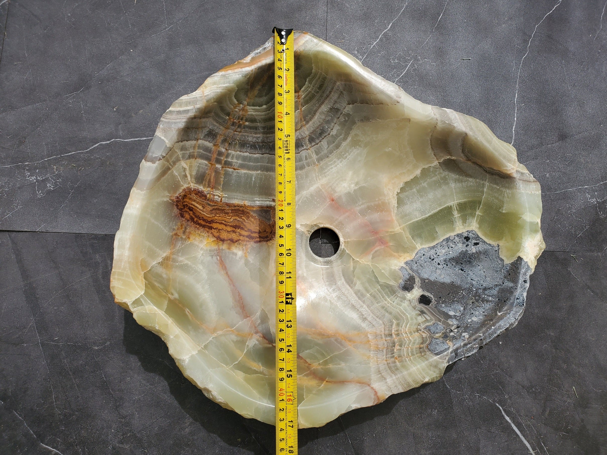 S31_12 Onyx Stone Vessel Bathroom Sink