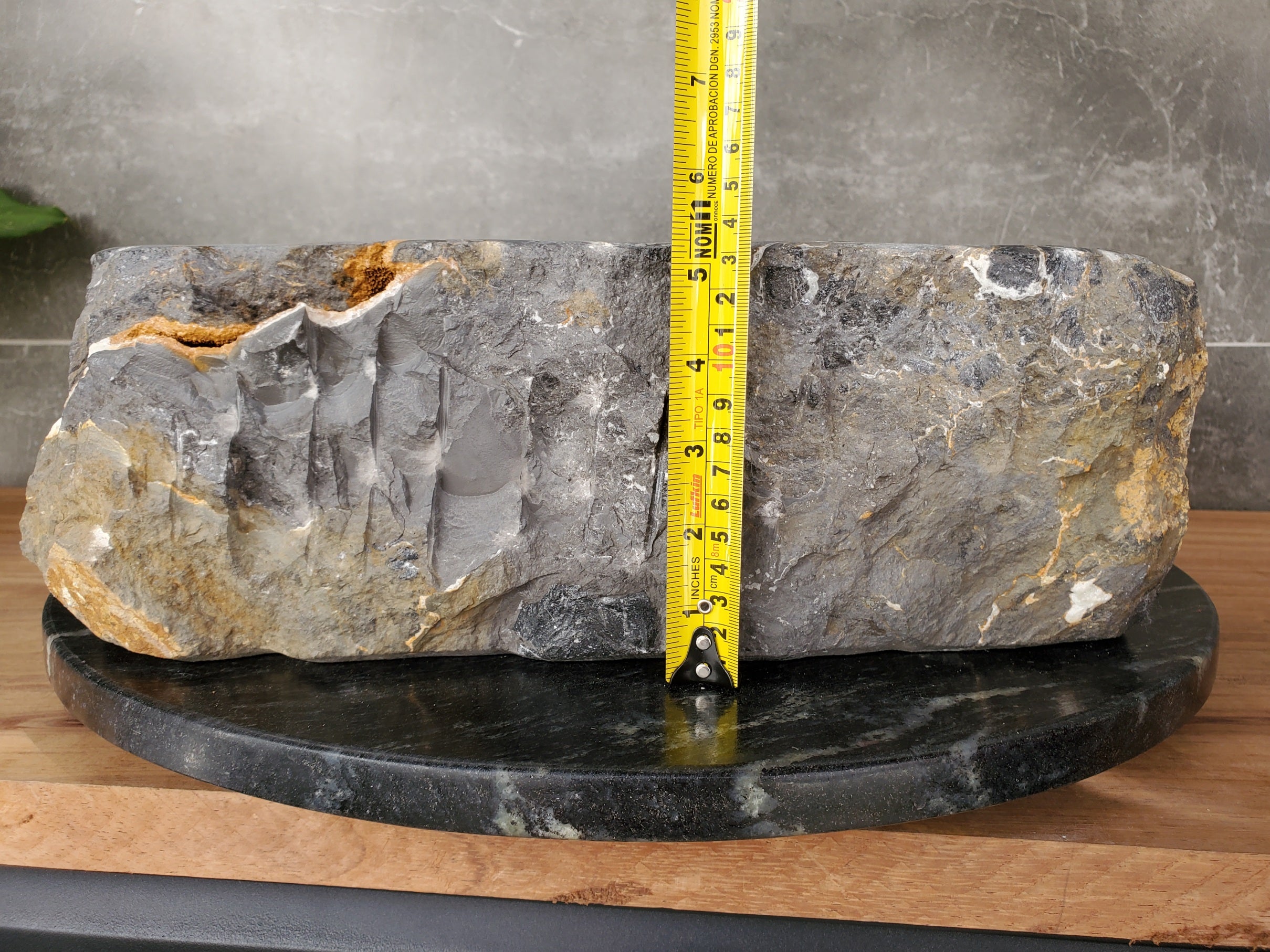S33_01 Onyx Stone Vessel Bathroom Sink - 15.5 x 15