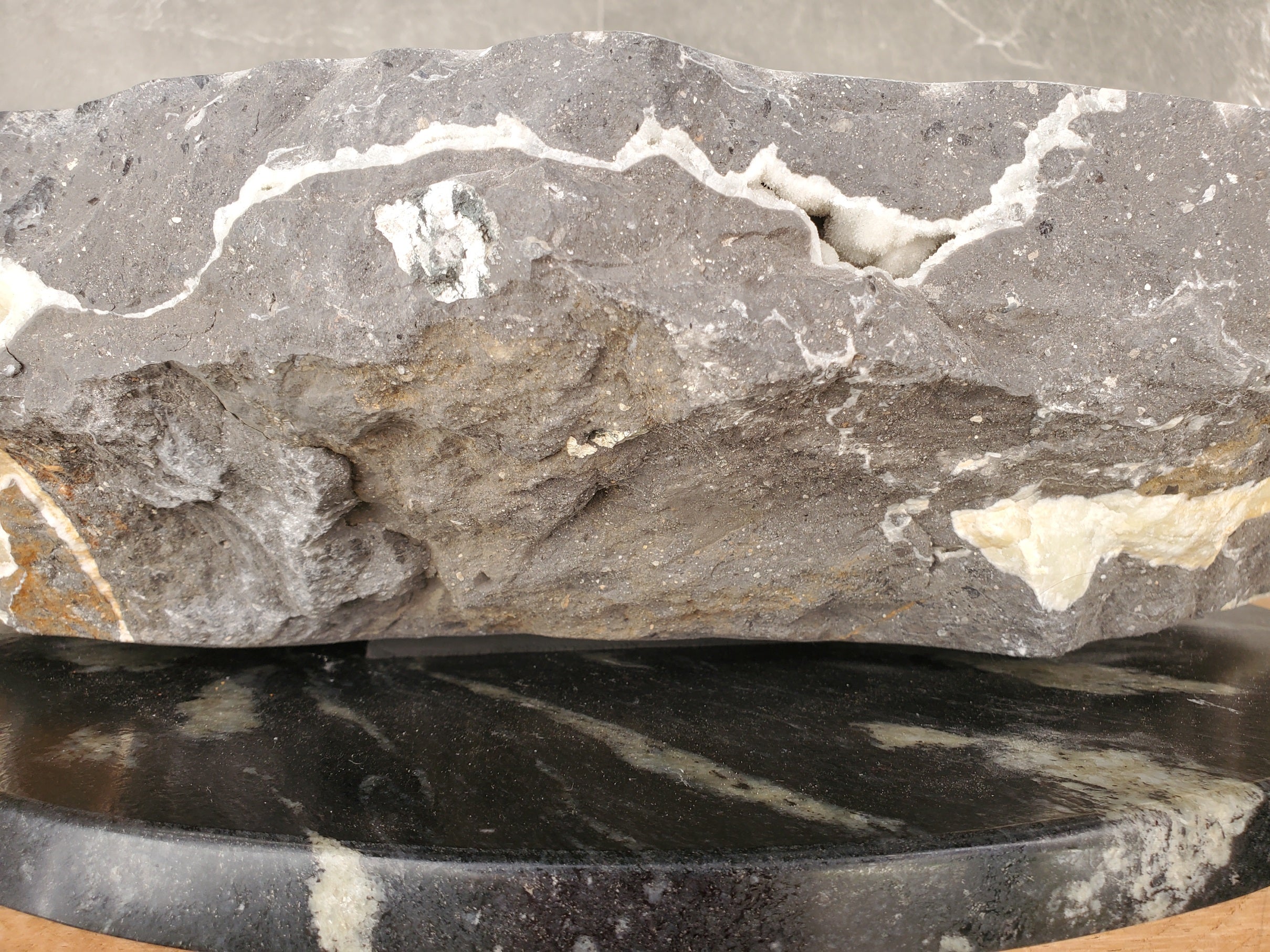 S33_04 Onyx and Slate Stone Vessel Bathroom Sink - 19 x 16 inch