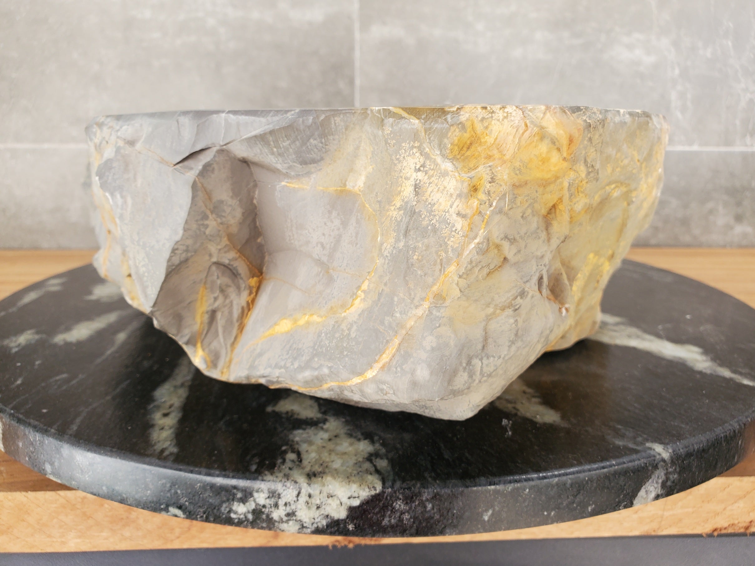 S33_05 Natural Stone Vessel Bathroom Sink