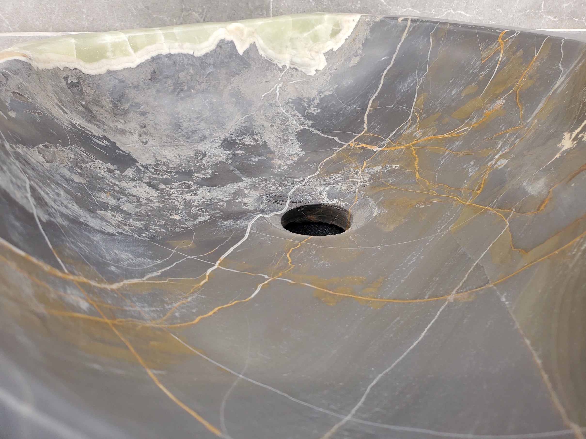 S33_05 Natural Stone Vessel Bathroom Sink