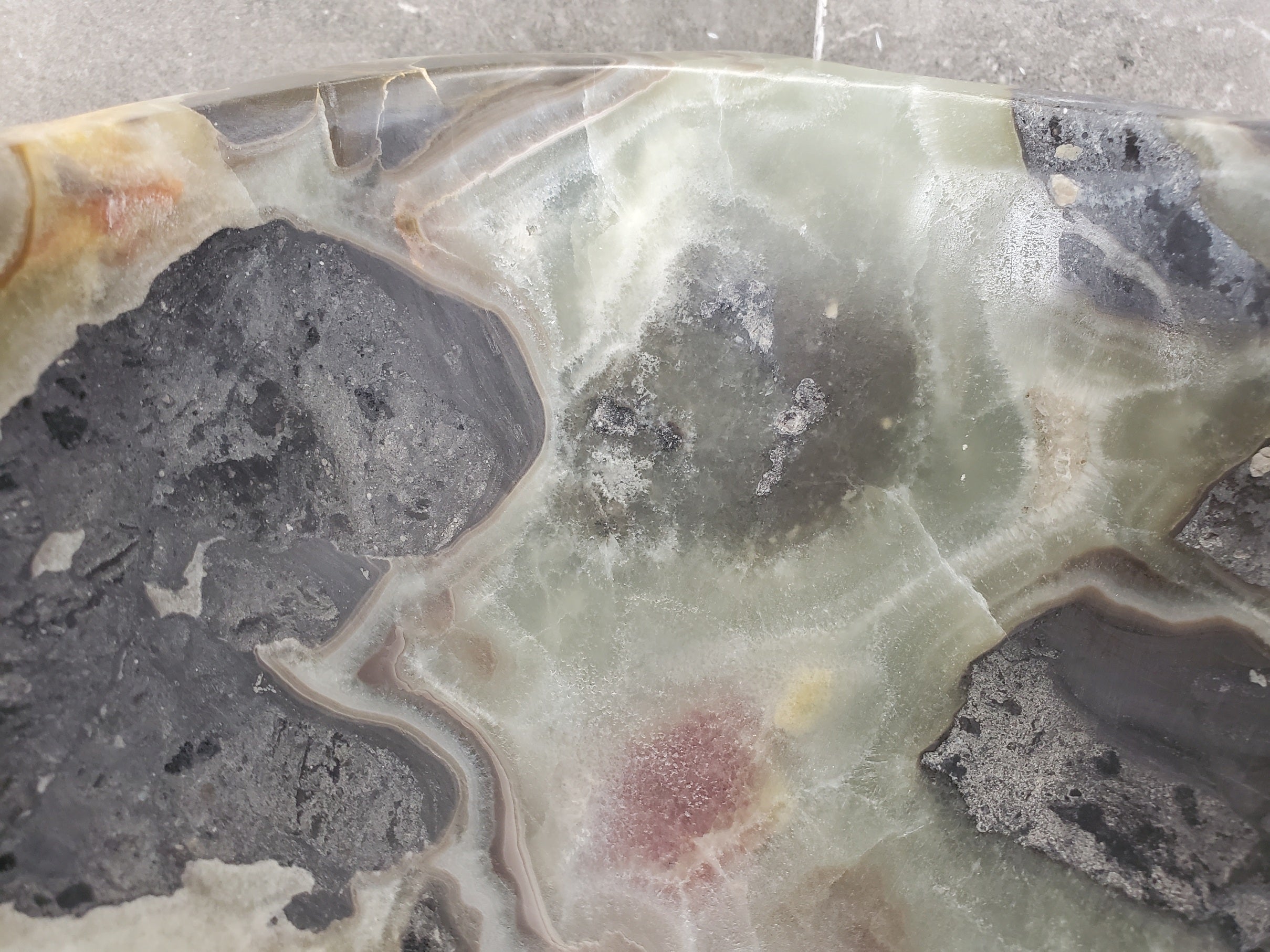 S33_02 Onyx and Slate Stone Vessel Bathroom Sink