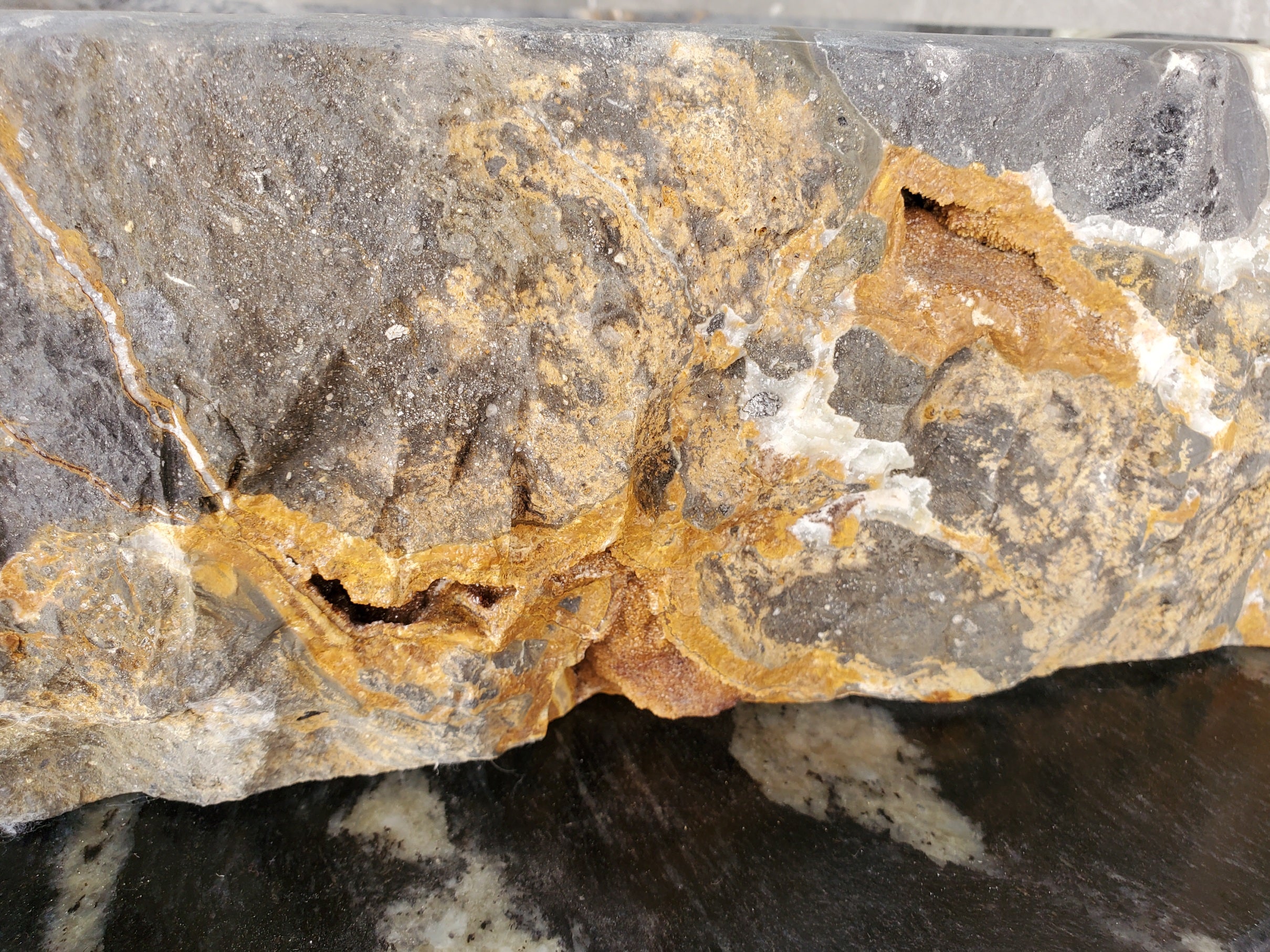 S33_03 Onyx and Slate Stone Vessel Bathroom Sink