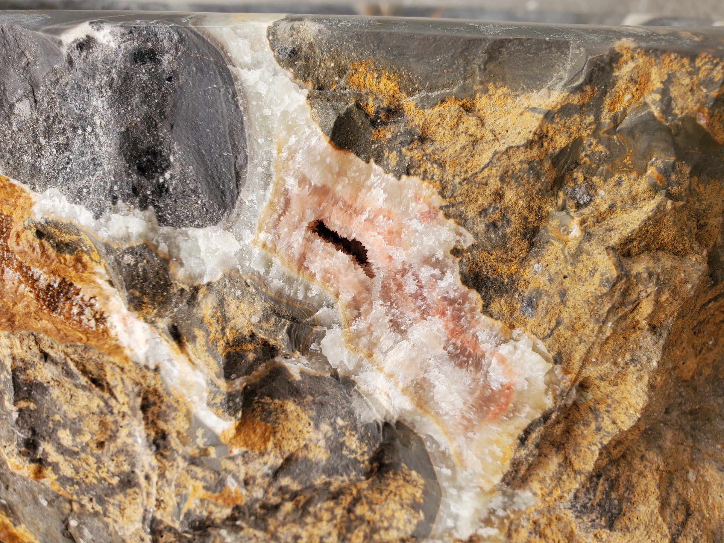 S33_03 Onyx and Slate Stone Vessel Bathroom Sink