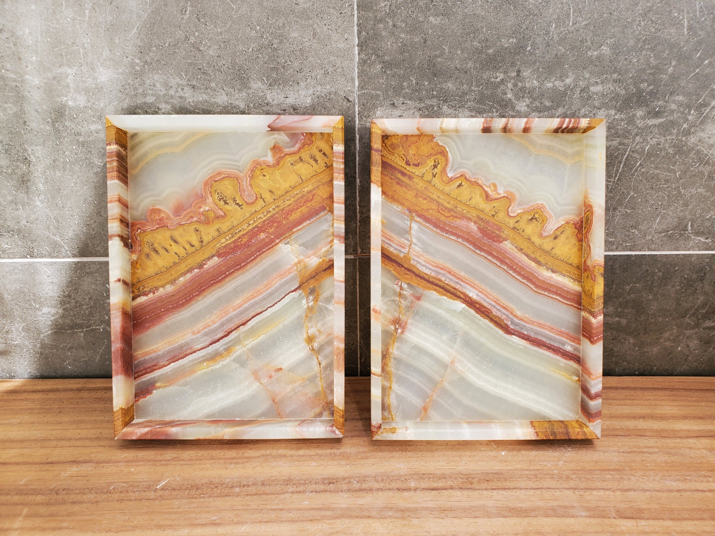 TRAY08 Green Onyx Stone Tray, Jewelry Organizer