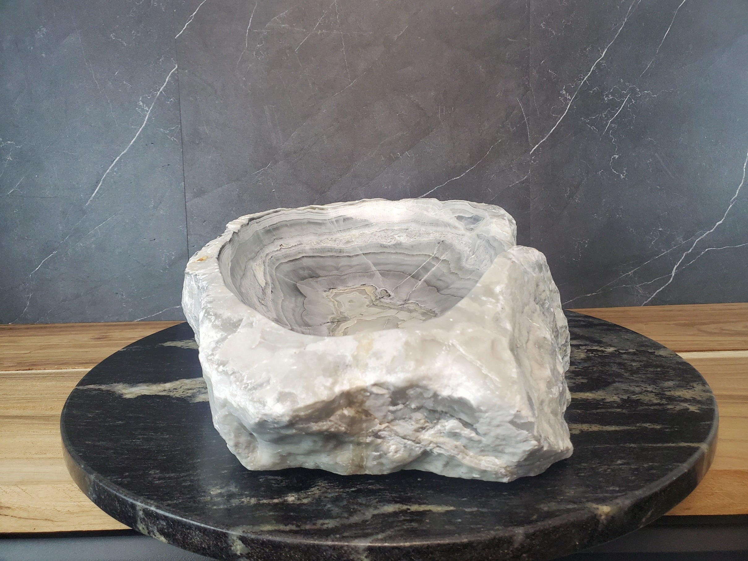 S27_23 Marble Stone Bathroom Vessel Sink - 18 x 12 inch