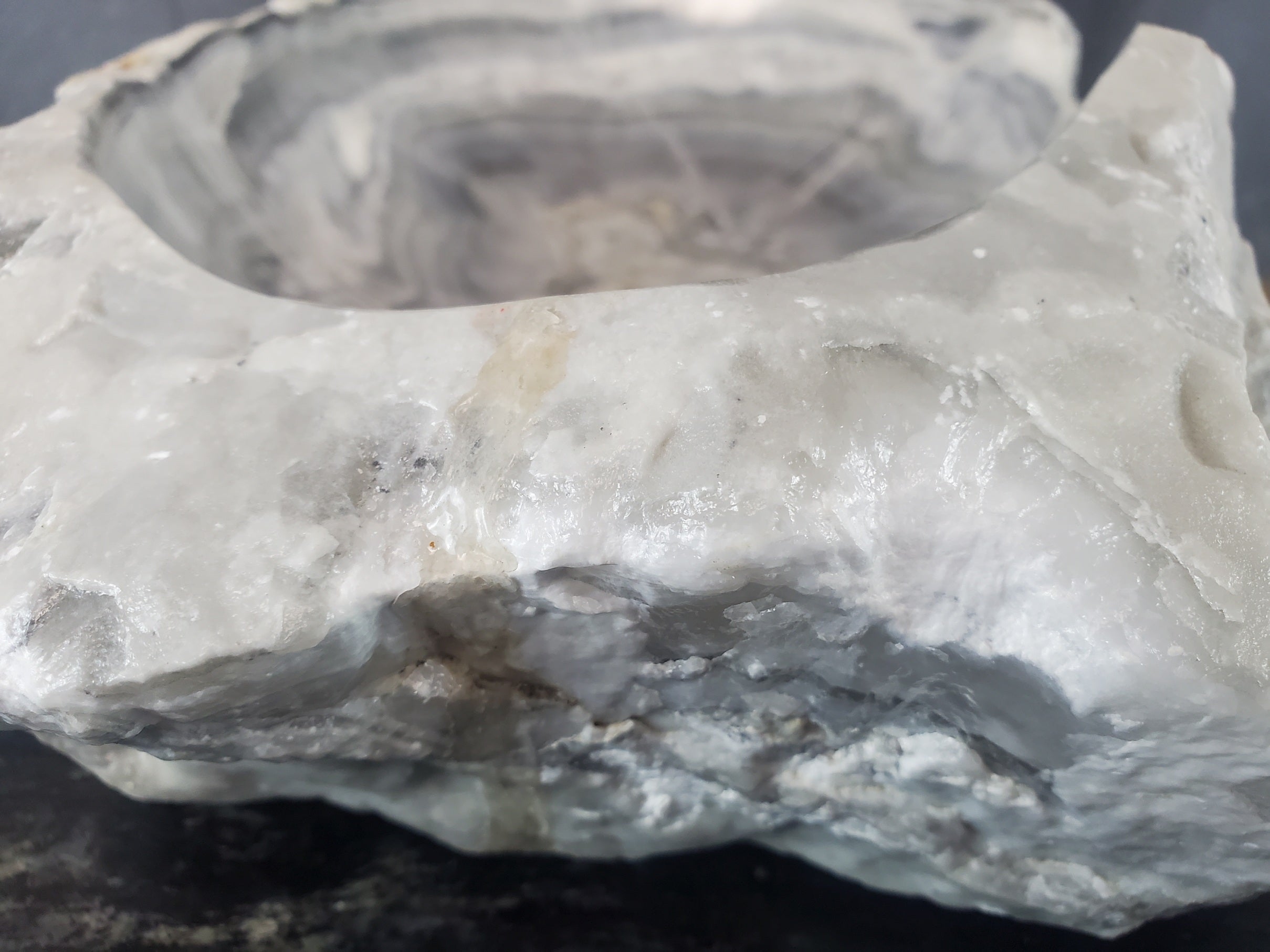 S27_23 Marble Stone Bathroom Vessel Sink - 18 x 12 inch