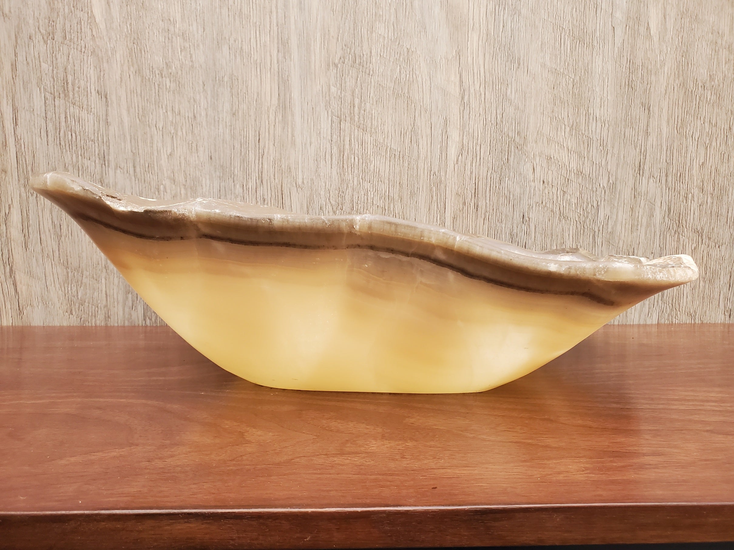 S23_11 Onyx Stone Vessel Bathroom Sink - 18.5 x 12 inch