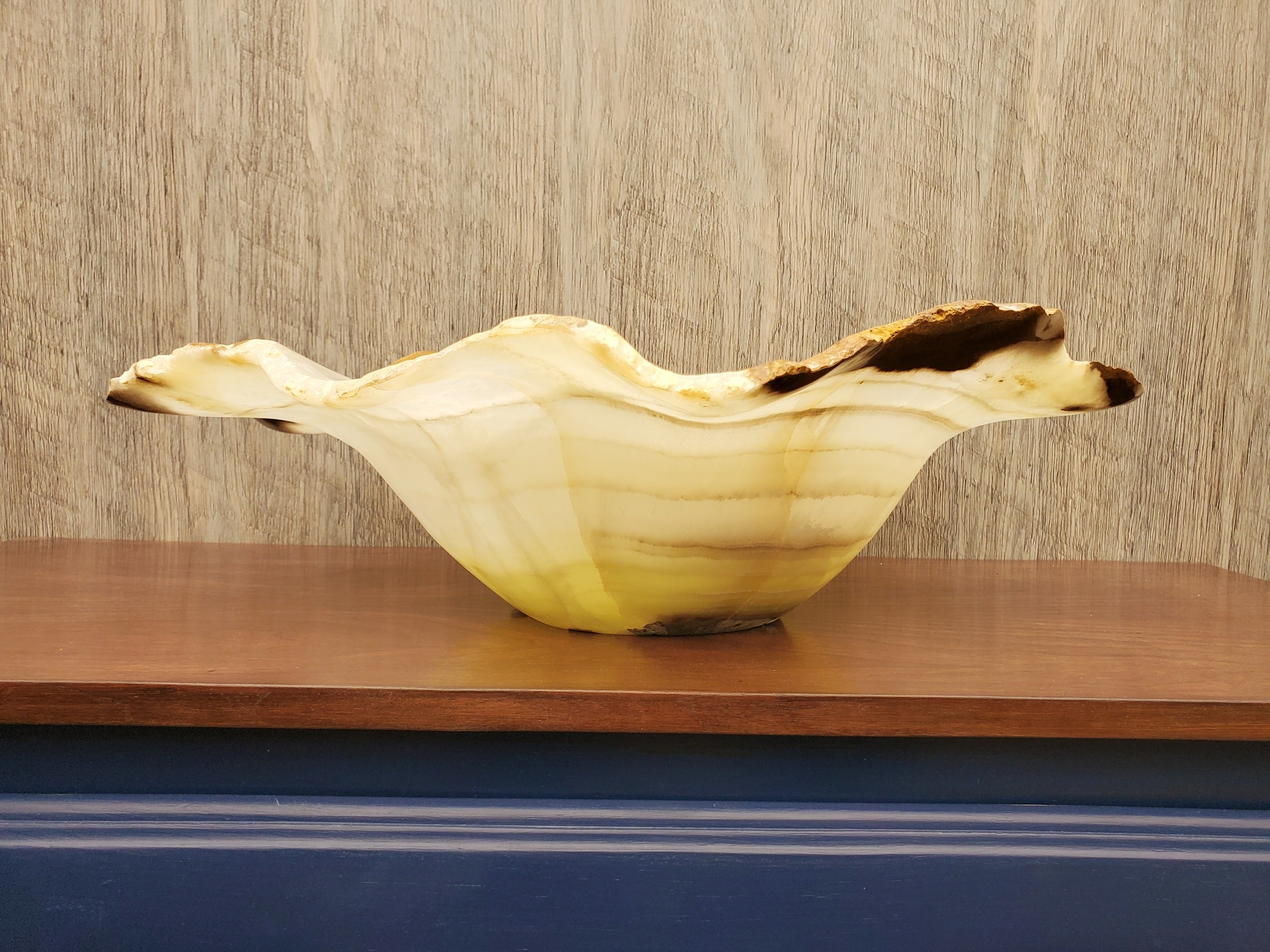 S23_09 Onyx Stone Vessel Bathroom Sink - 22 x 18 x 7 Inch