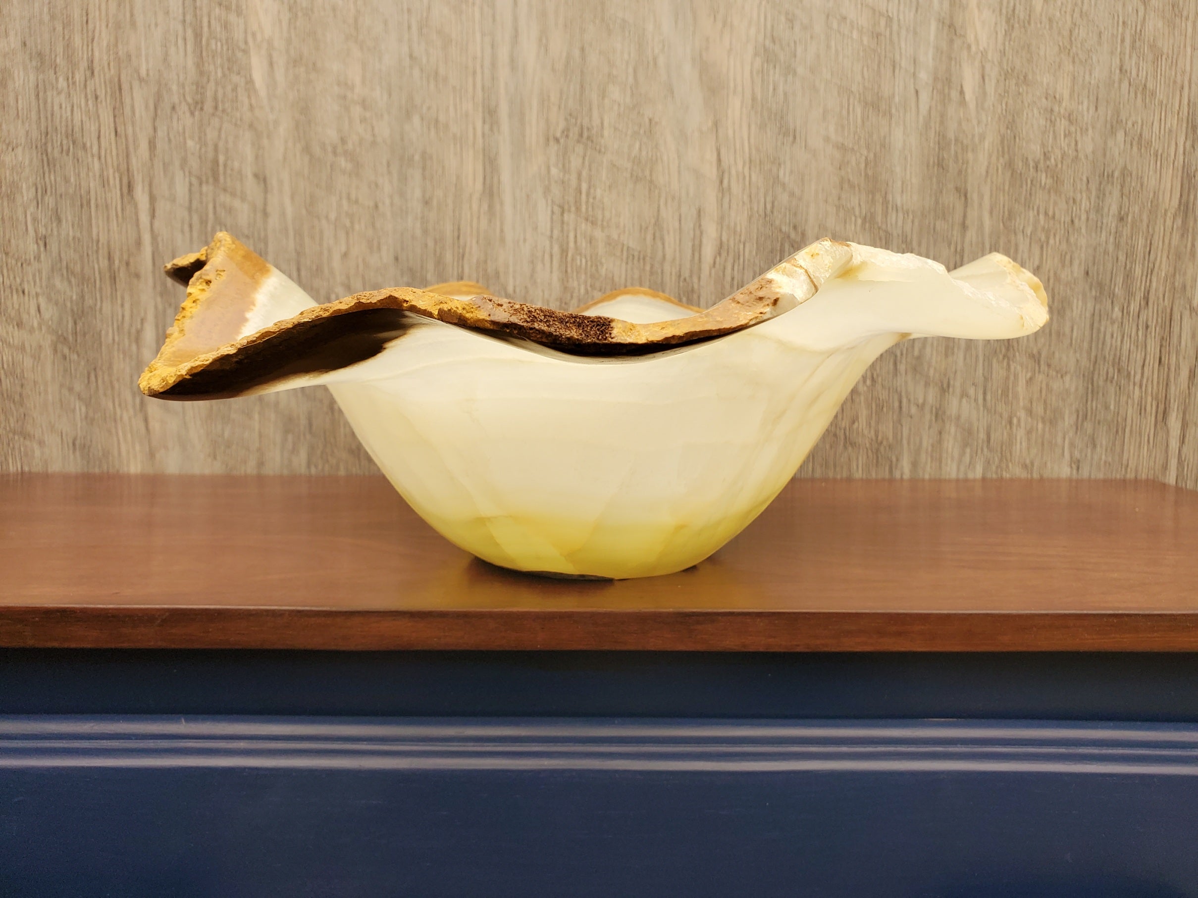 S23_09 Onyx Stone Vessel Bathroom Sink - 22 x 18 x 7 Inch