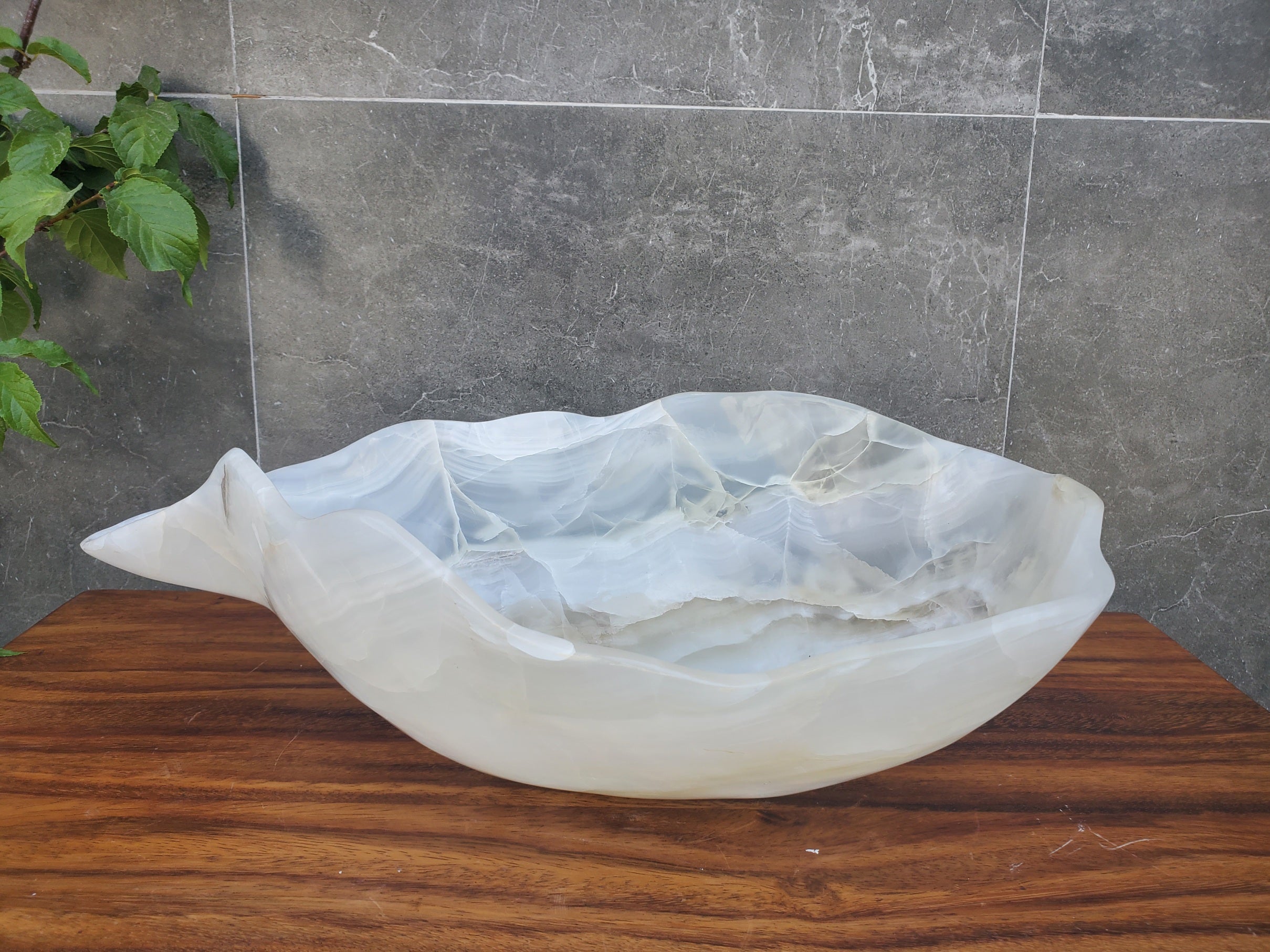 S22_03 White Onyx Bathroom Vessel Sink