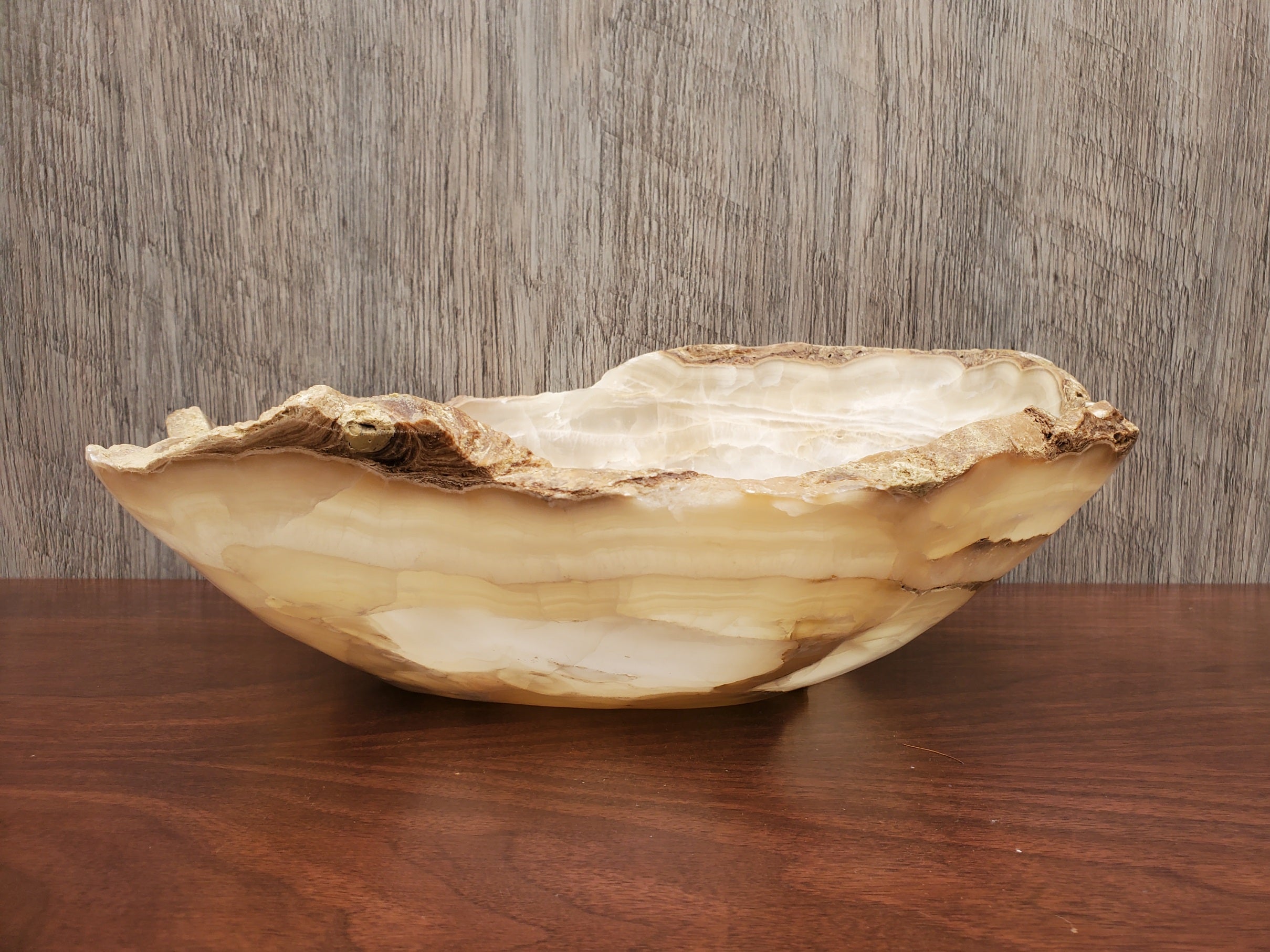 S23_15 Onyx Stone Bathroom Vessel Sink