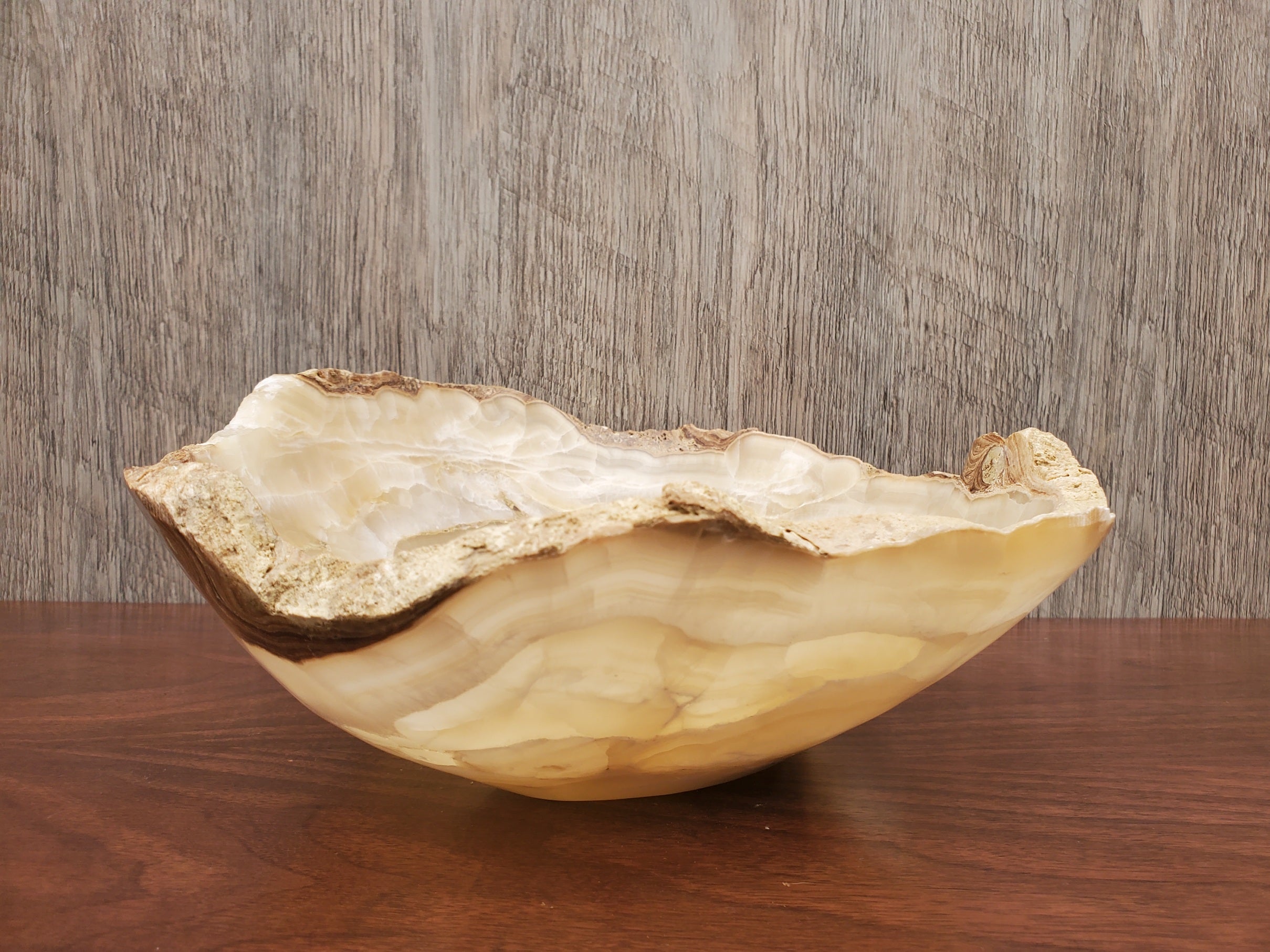 S23_15 Onyx Stone Bathroom Vessel Sink