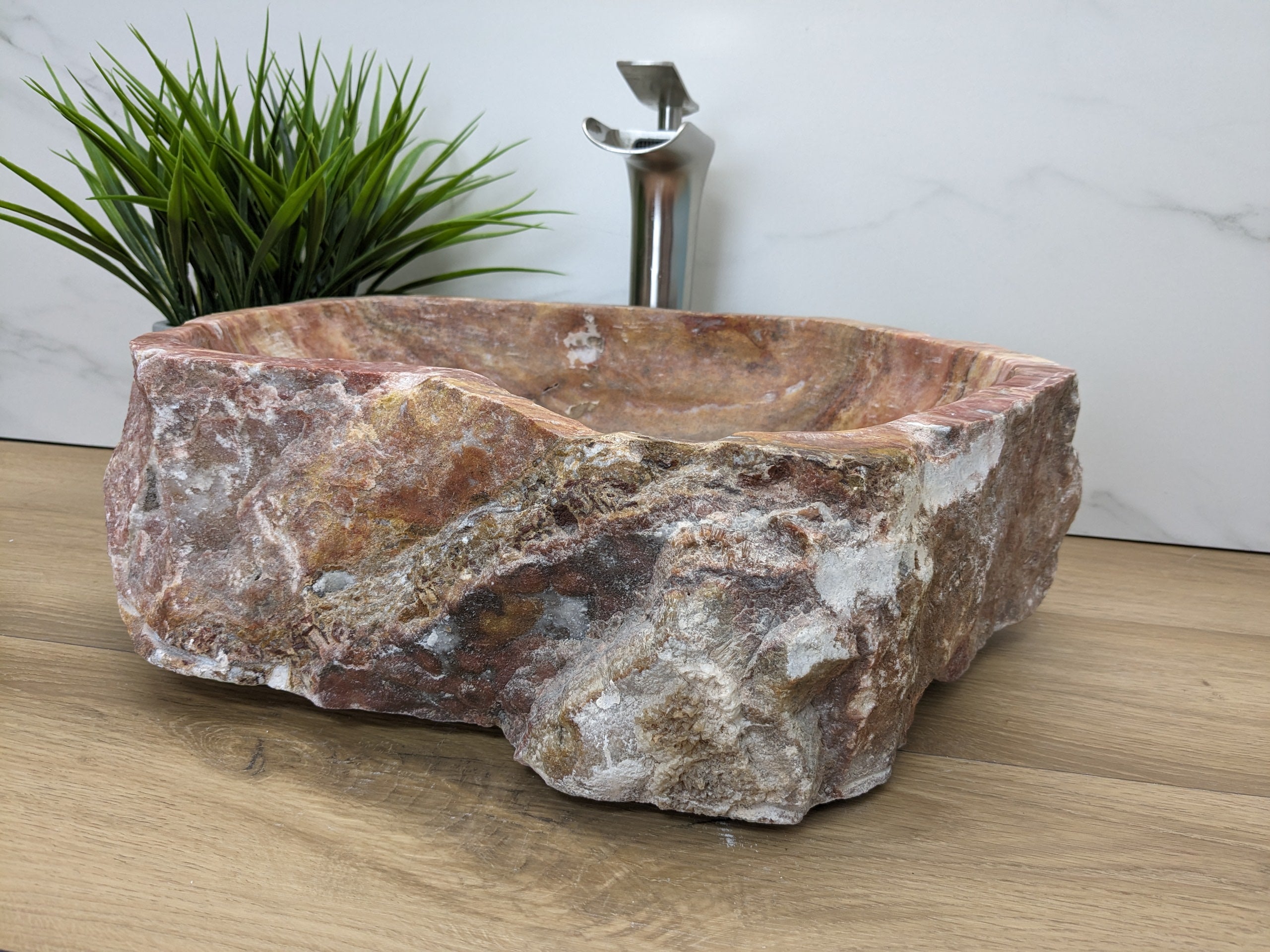 Pink Gold Onyx Stone Vessel Bathroom Sink Onyx Sinks Onyx Sinks Sinks
