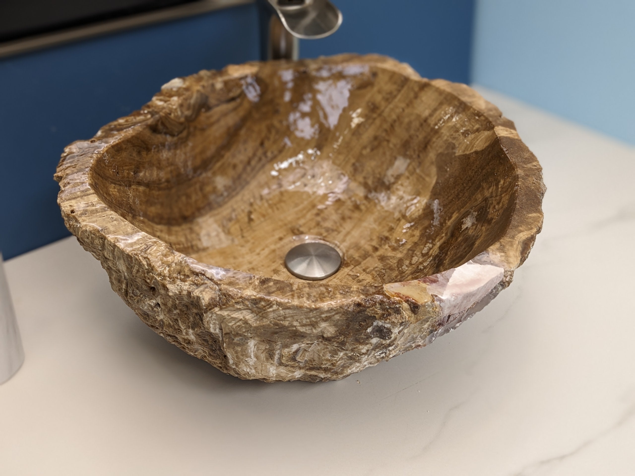 Onyx Stone Vessel Bathroom Sink