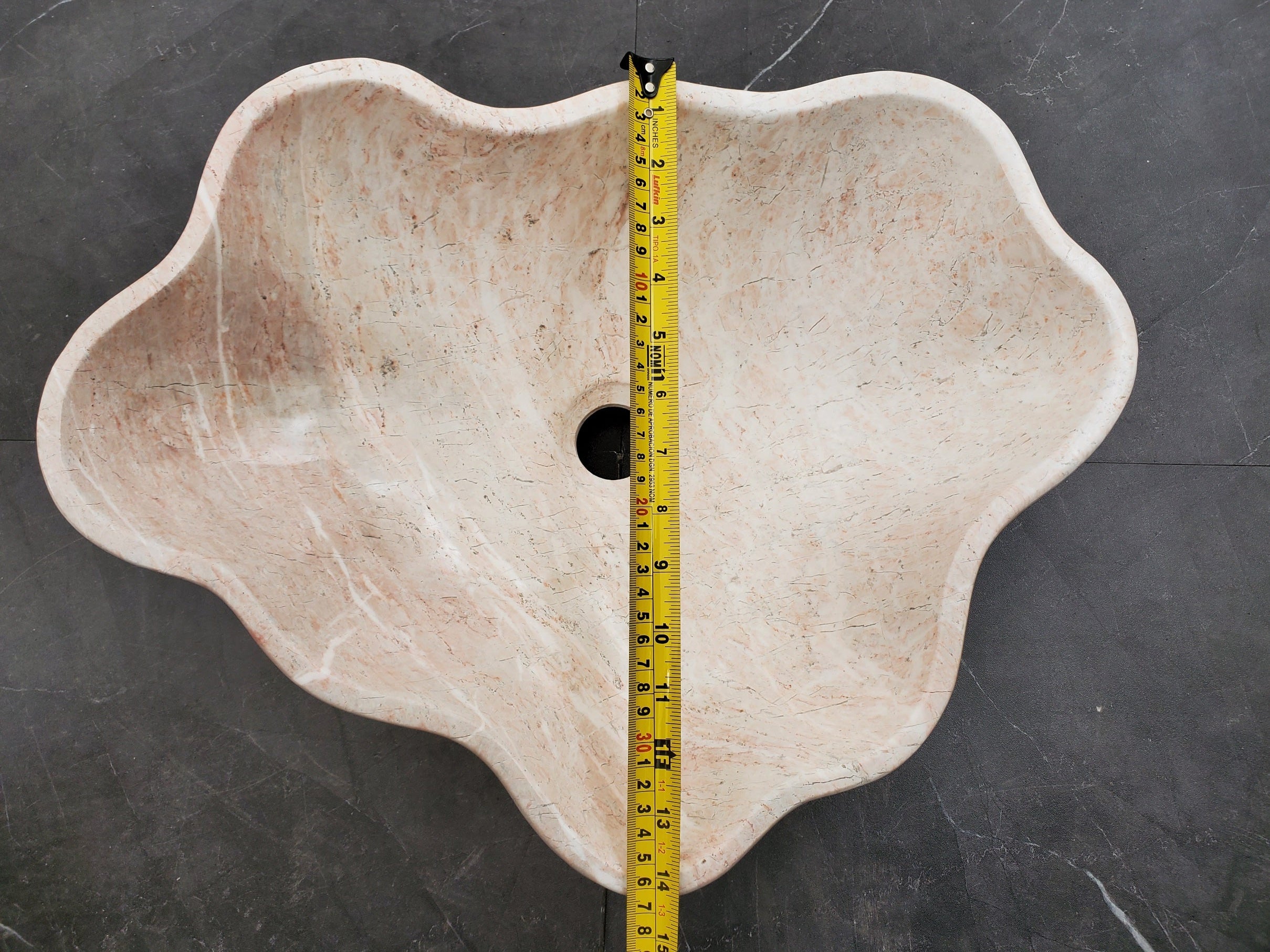 S31_26 Marble Vessel Bathroom Sink