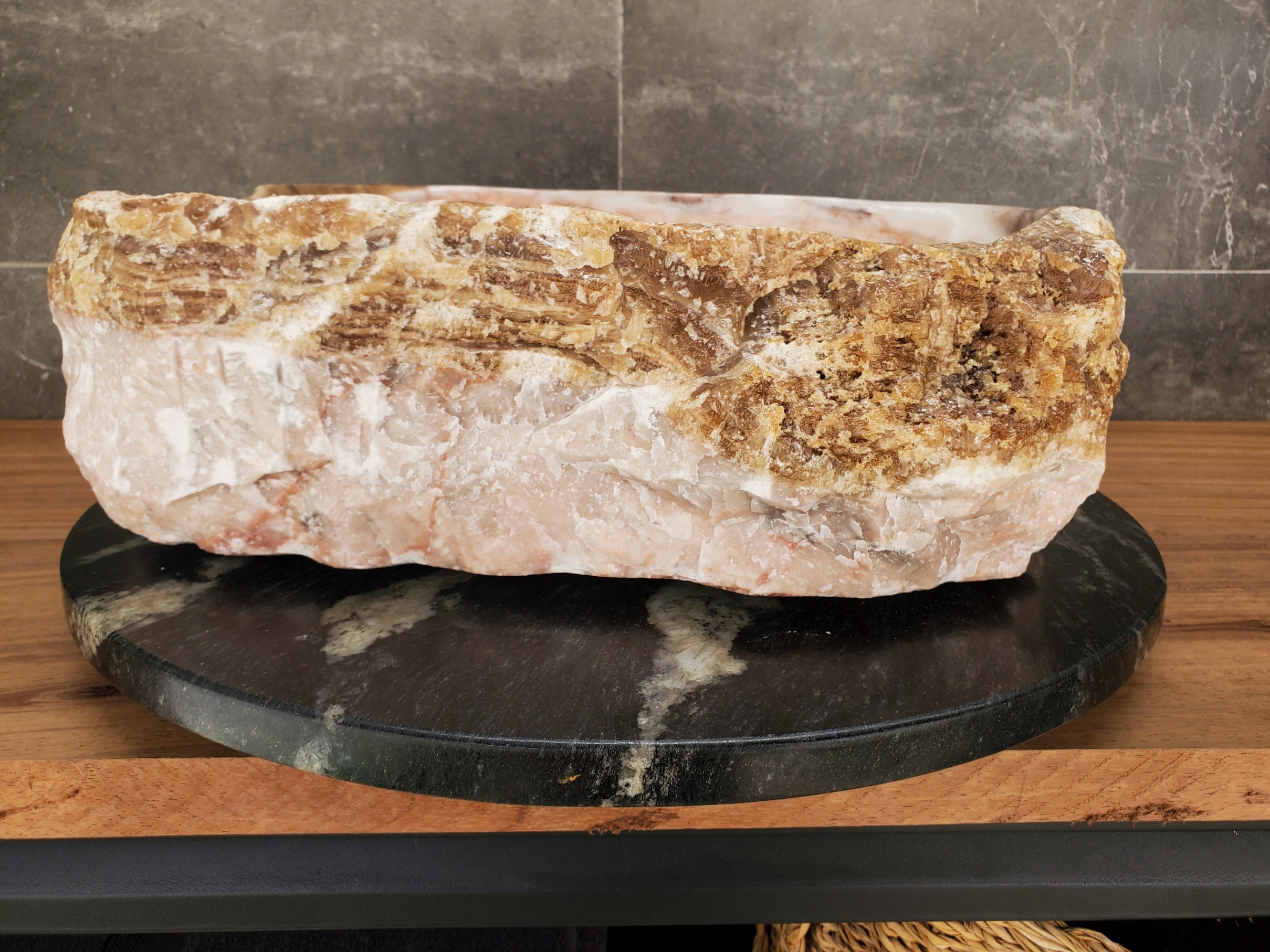 S33_07 Marble Vessel Bathroom Sink