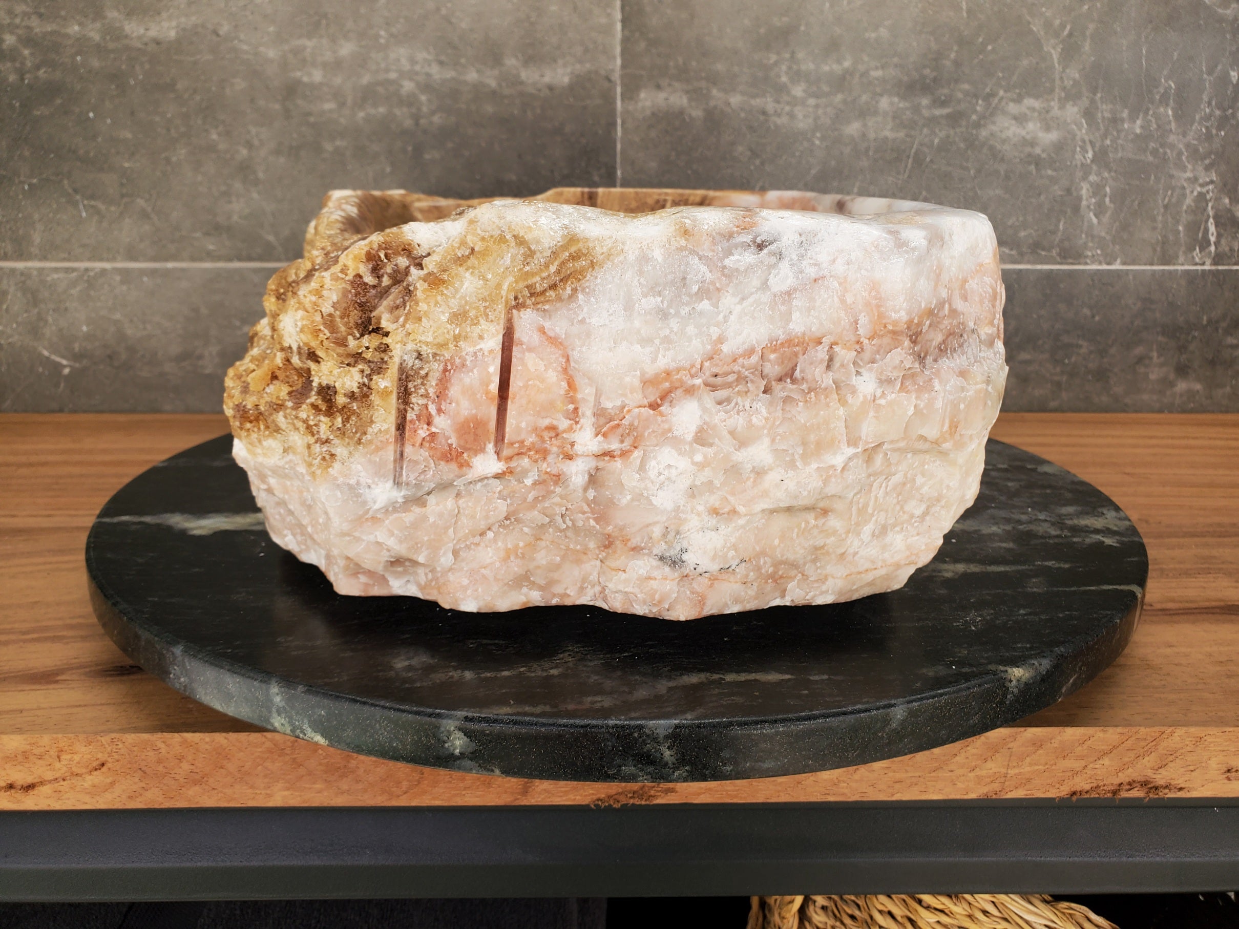 S33_07 Marble Vessel Bathroom Sink