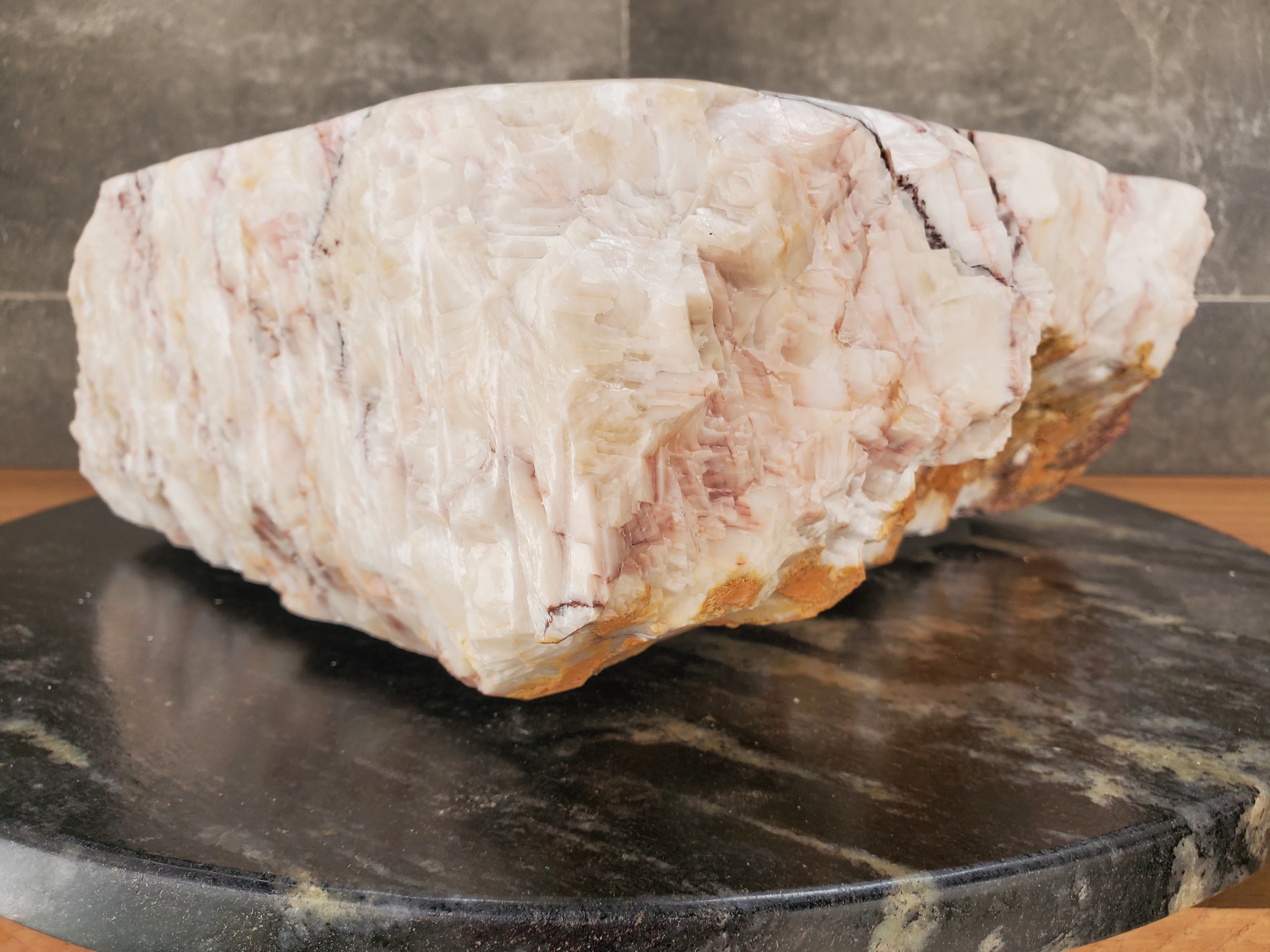 S33_06 Onyx Stone Vessel Sink - 14 x 13 inch