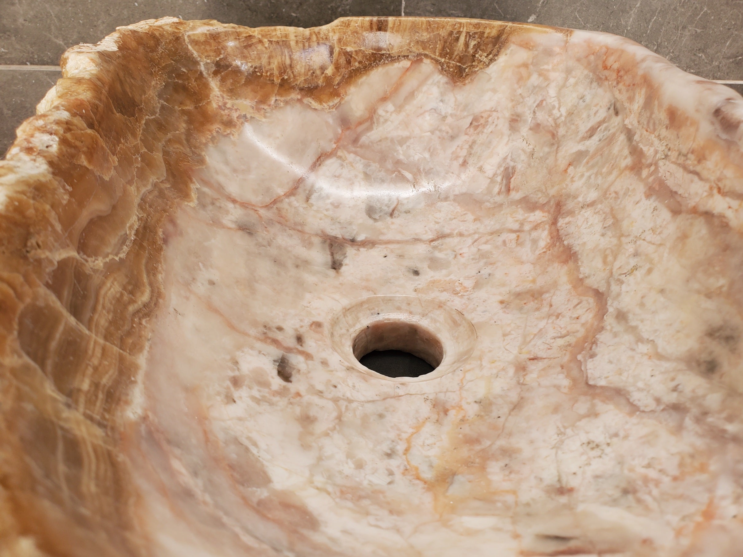 S33_07 Marble Vessel Bathroom Sink