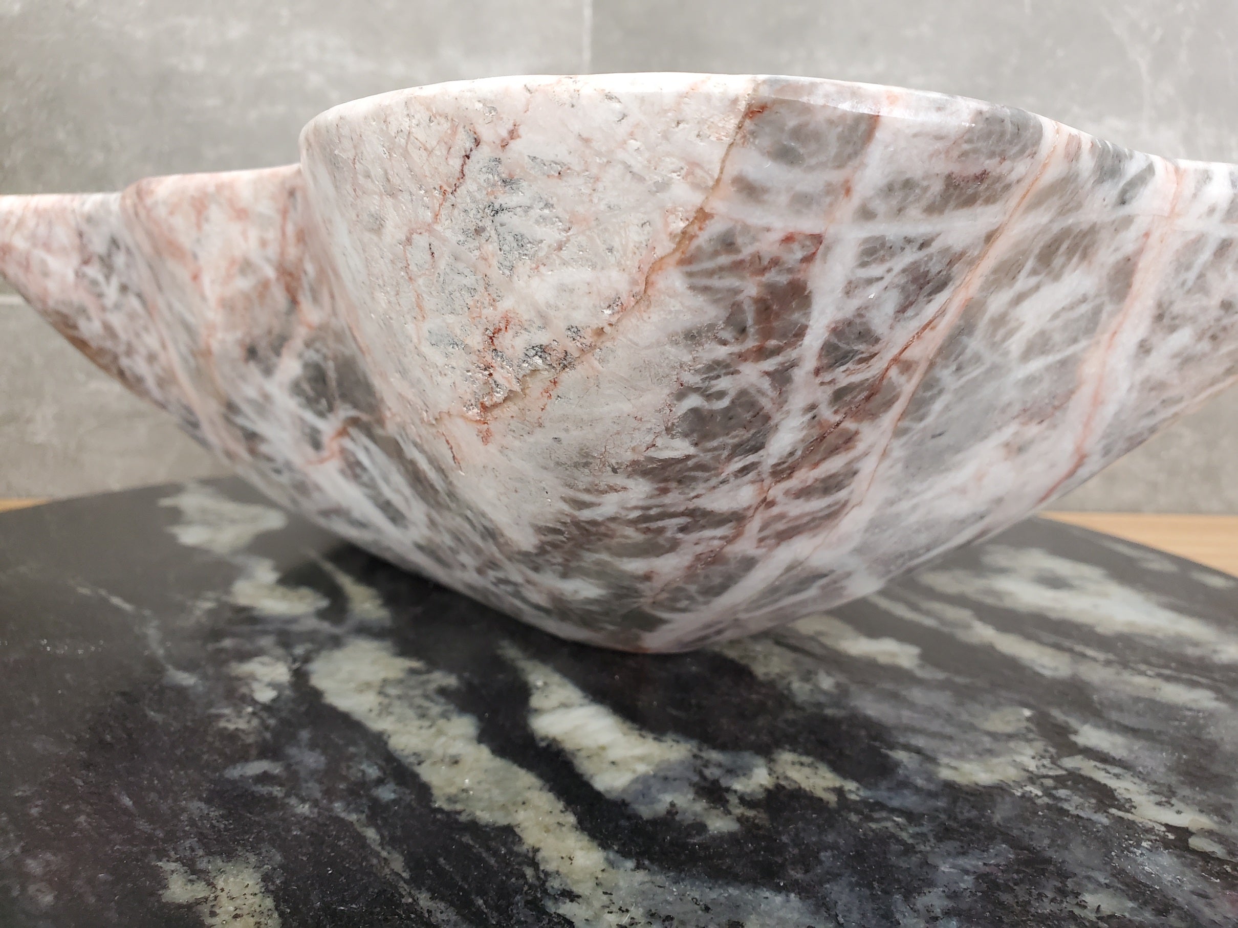 S31_27 Marble Vessel Bathroom Sink - 16.5 x 13.5 inch