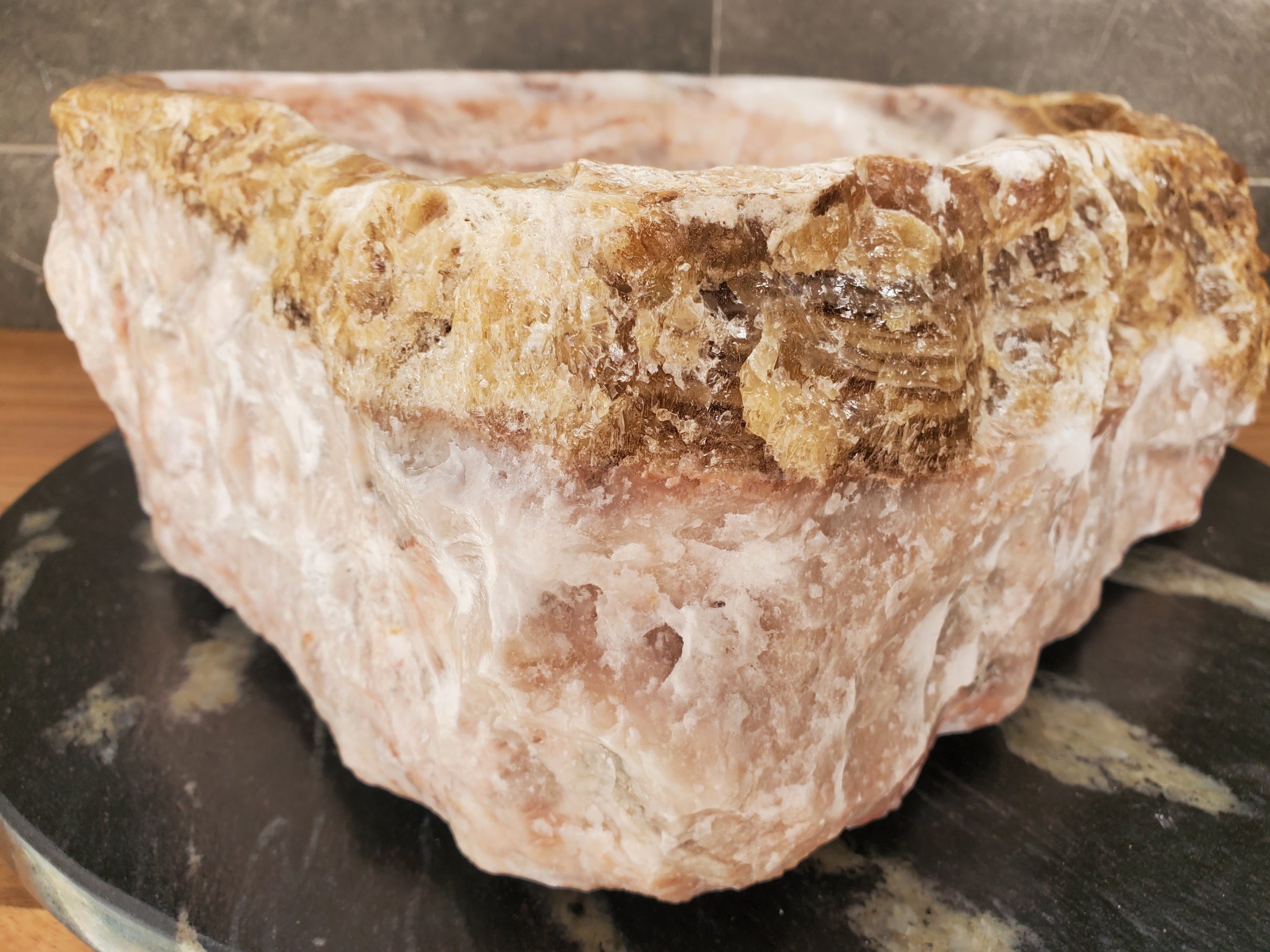 S33_07 Onyx Vessel Bathroom Sink - 16 x 12 inch