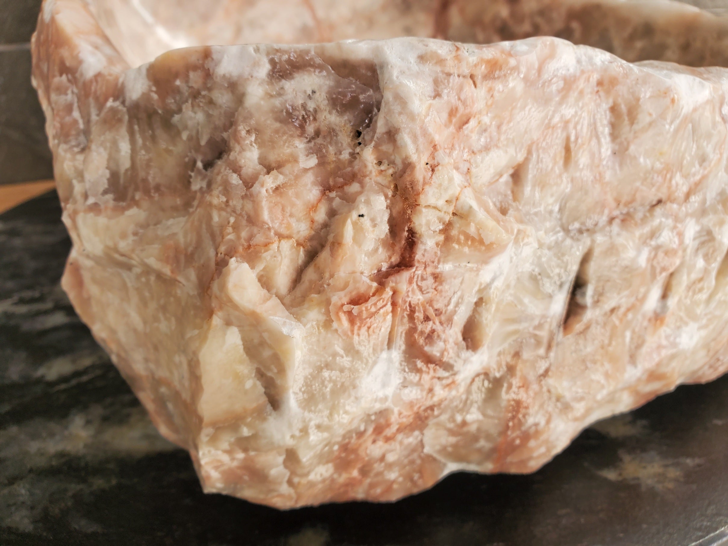 S34_06 Onyx Stone Vessel Sink - 16 x 12.5 inch