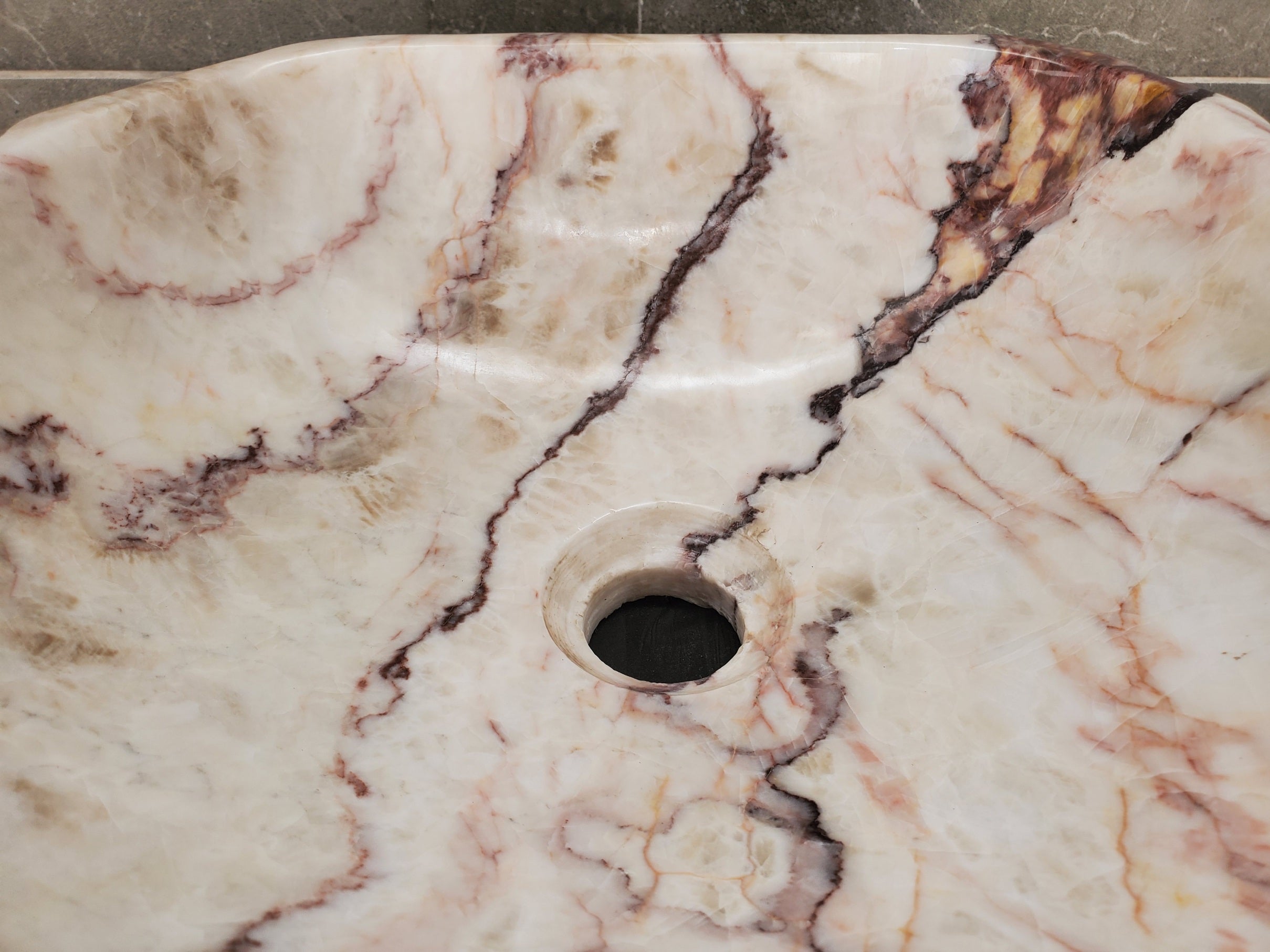 S33_06 Onyx Stone Vessel Sink