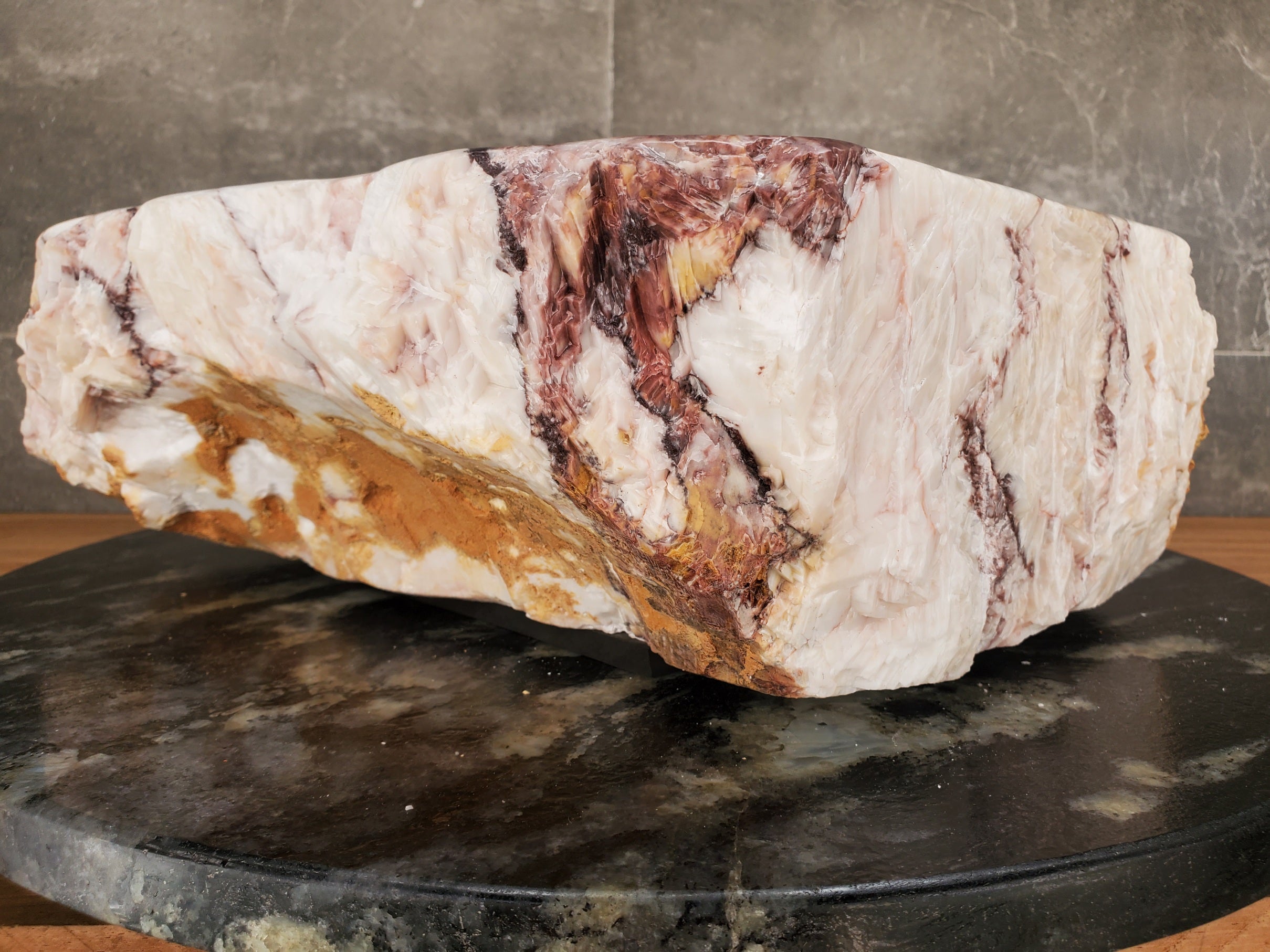 S33_06 Onyx Stone Vessel Sink - 14 x 13 inch