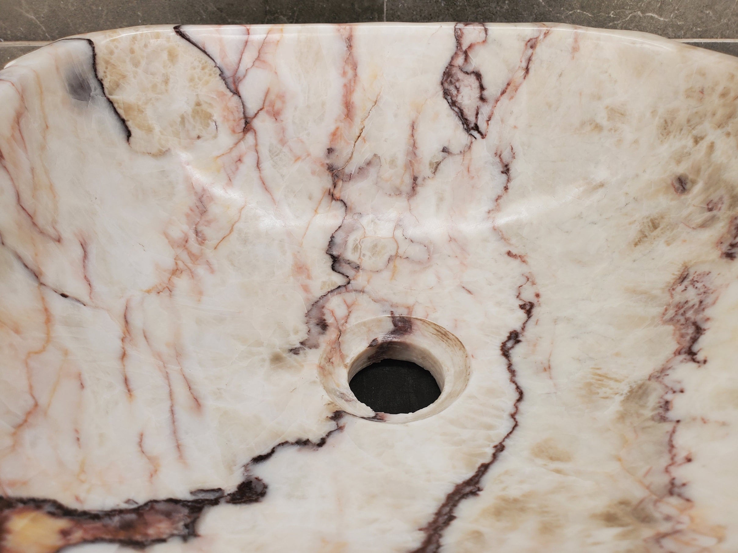 S33_06 Onyx Stone Vessel Sink