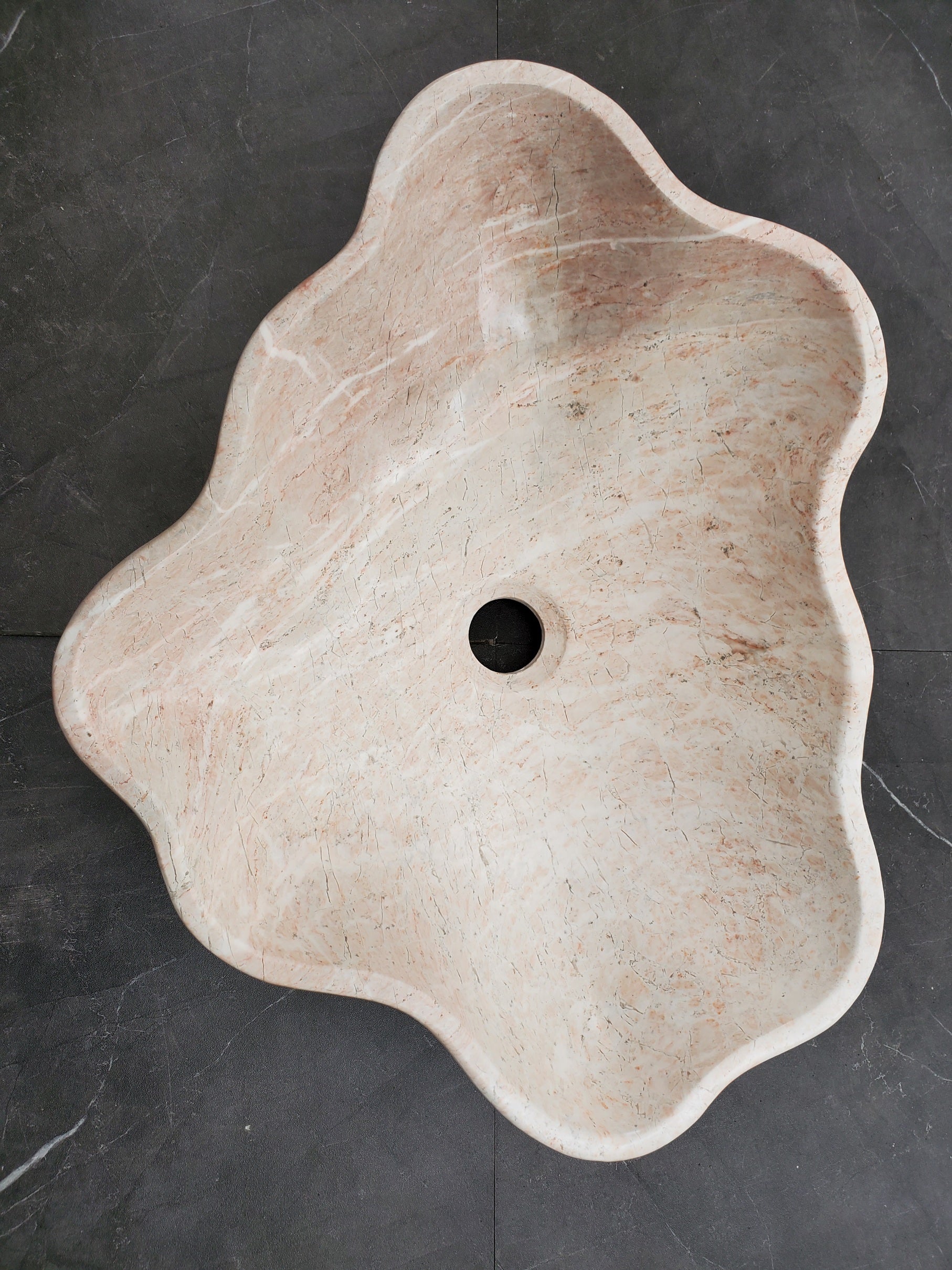 S31_26 Marble Vessel Bathroom Sink - 19 x 14 inch