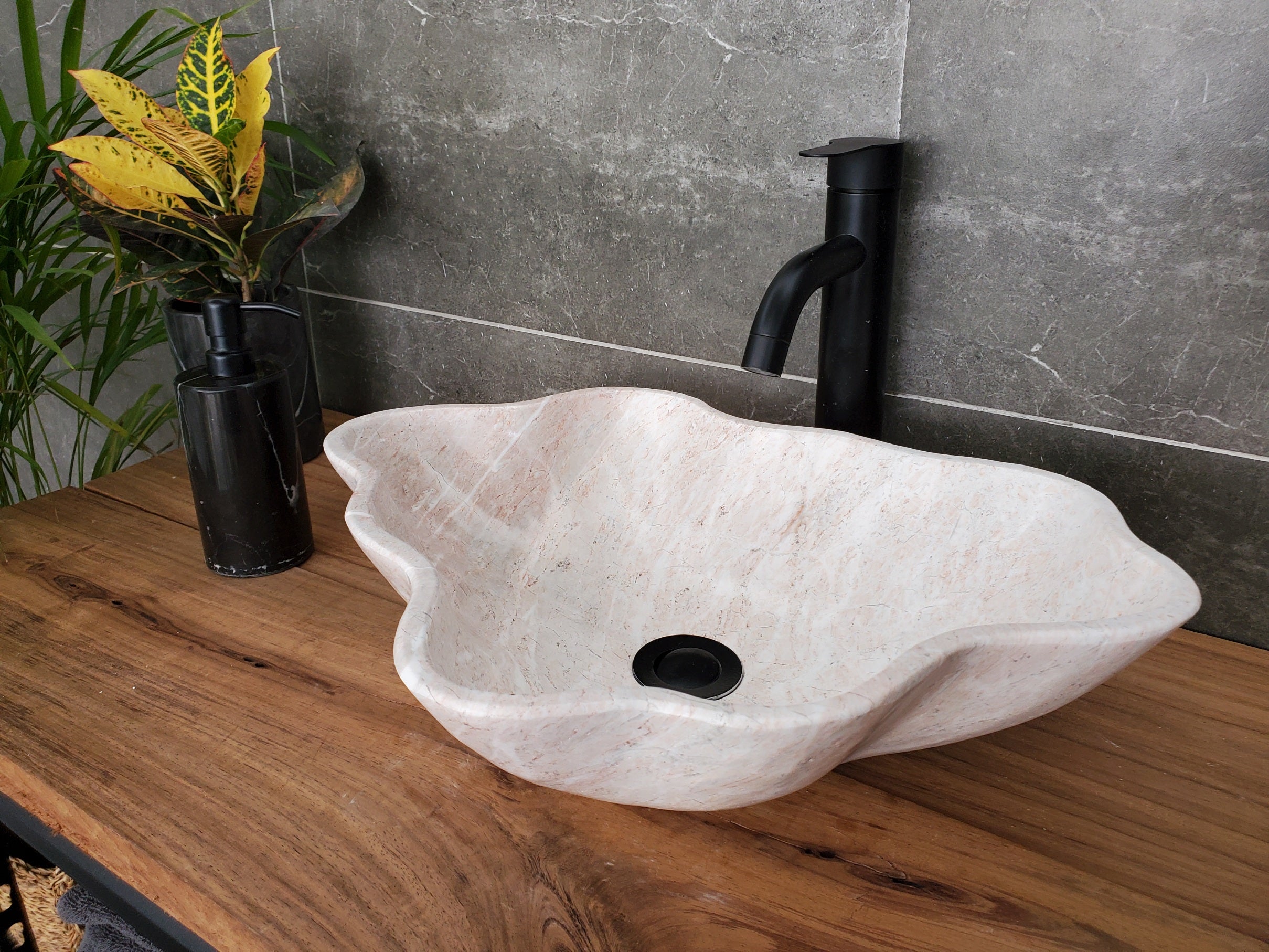 S31_26 Marble Vessel Bathroom Sink