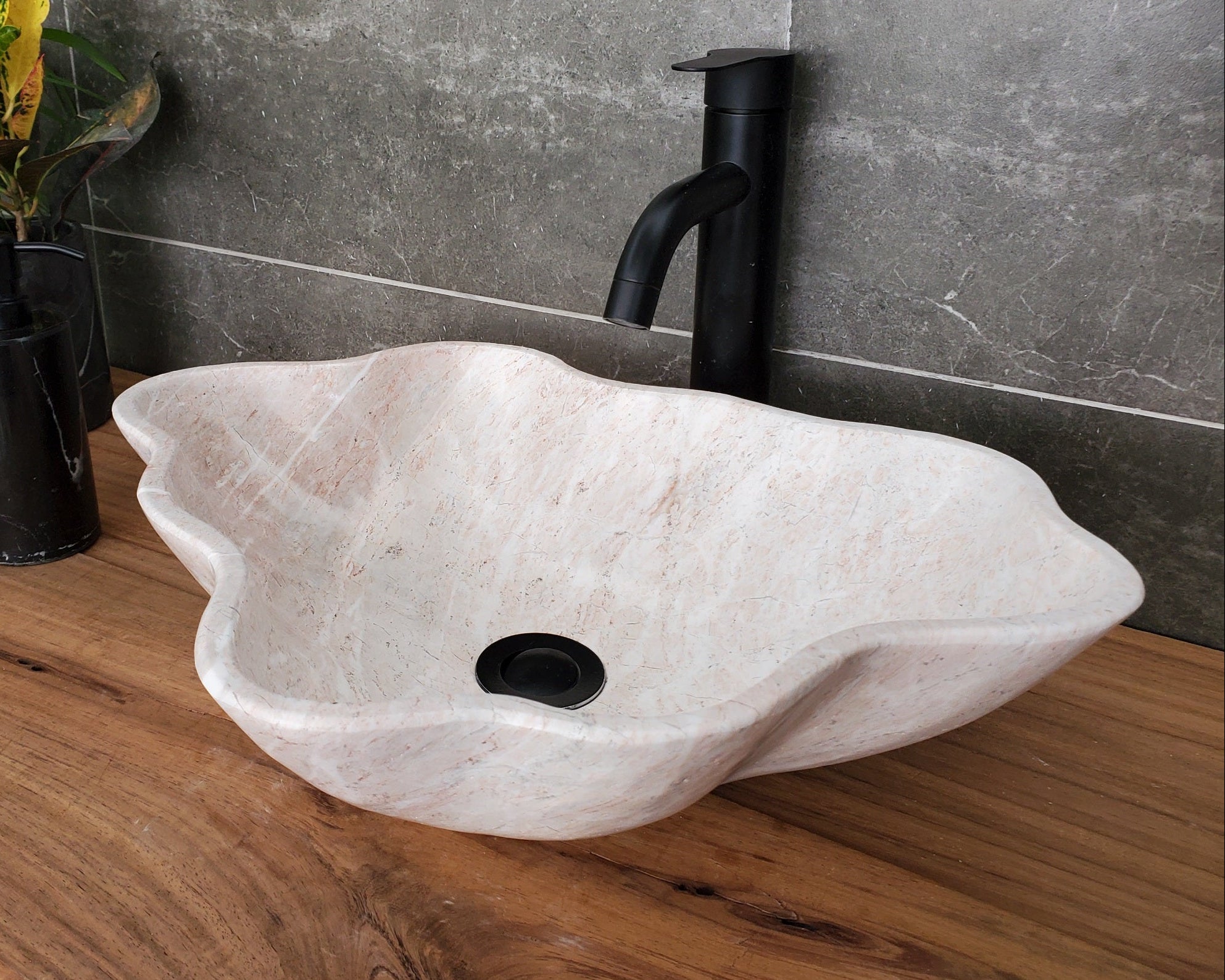 S31_26 Marble Vessel Bathroom Sink - 19 x 14 inch