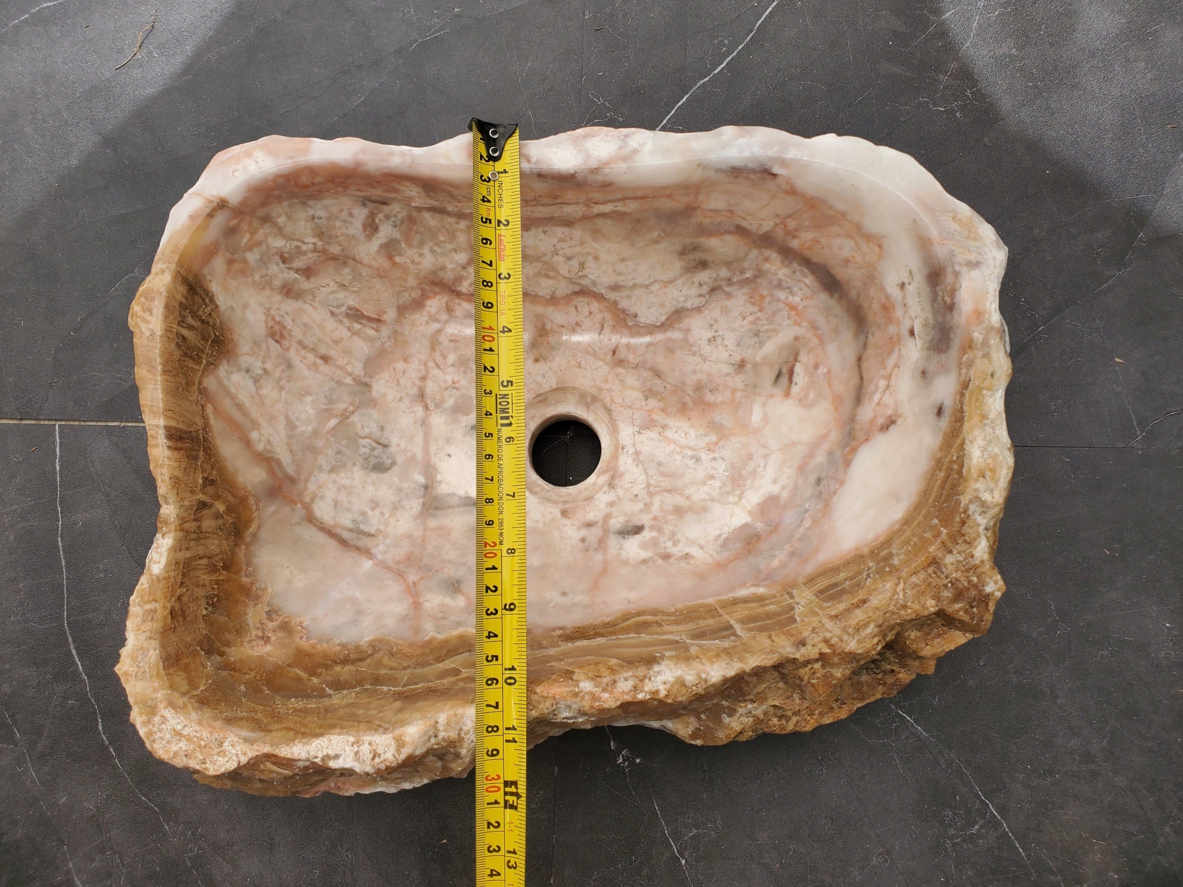 S33_07 Onyx Vessel Bathroom Sink - 16 x 12 inch