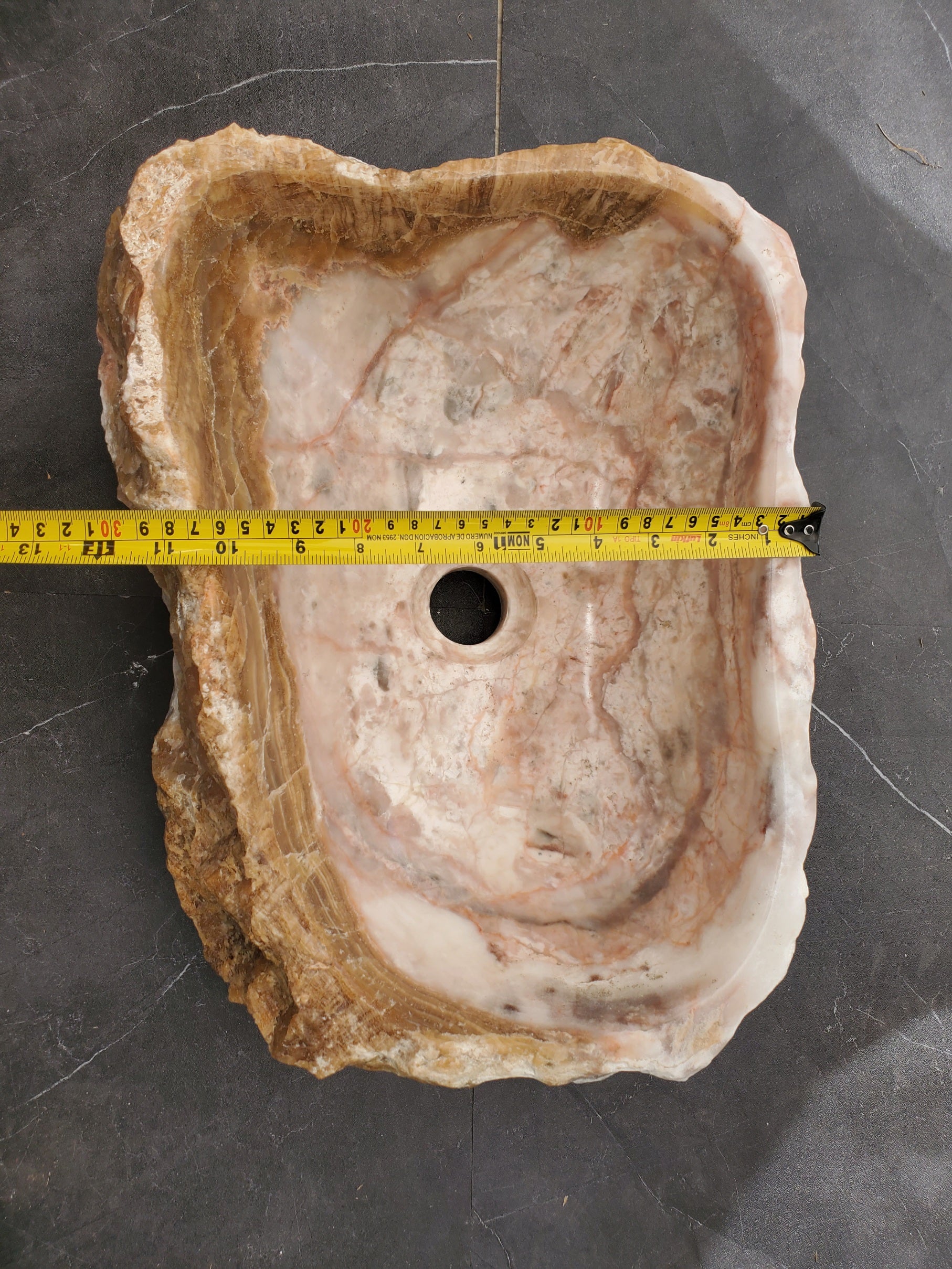 S33_07 Marble Vessel Bathroom Sink