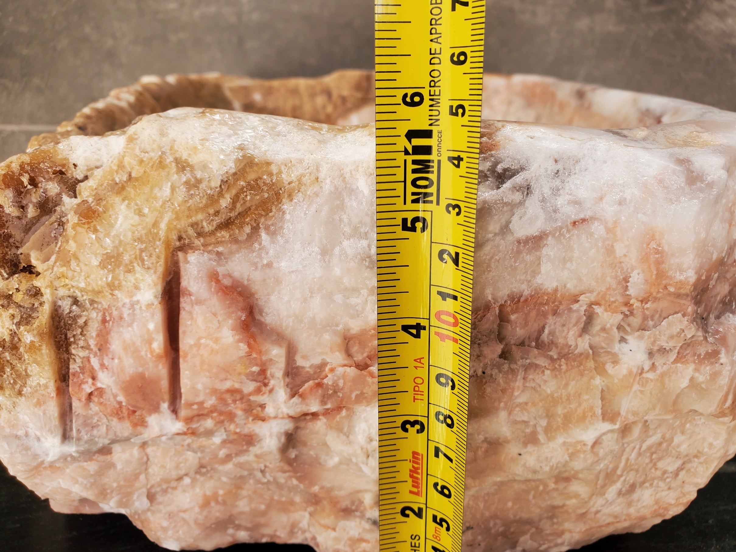 S33_07 Onyx Vessel Bathroom Sink - 16 x 12 inch