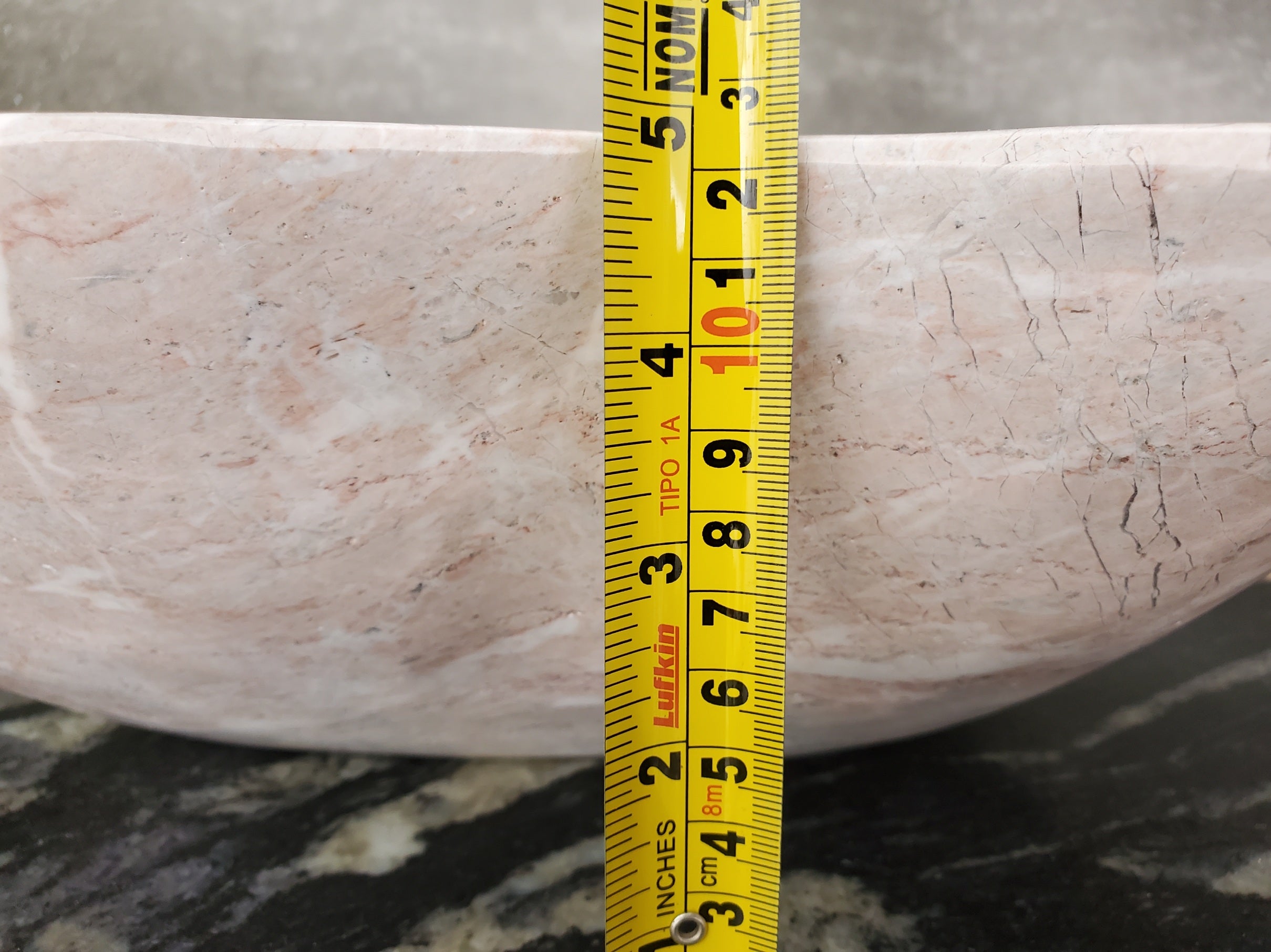 S31_26 Marble Vessel Bathroom Sink - 19 x 14 inch