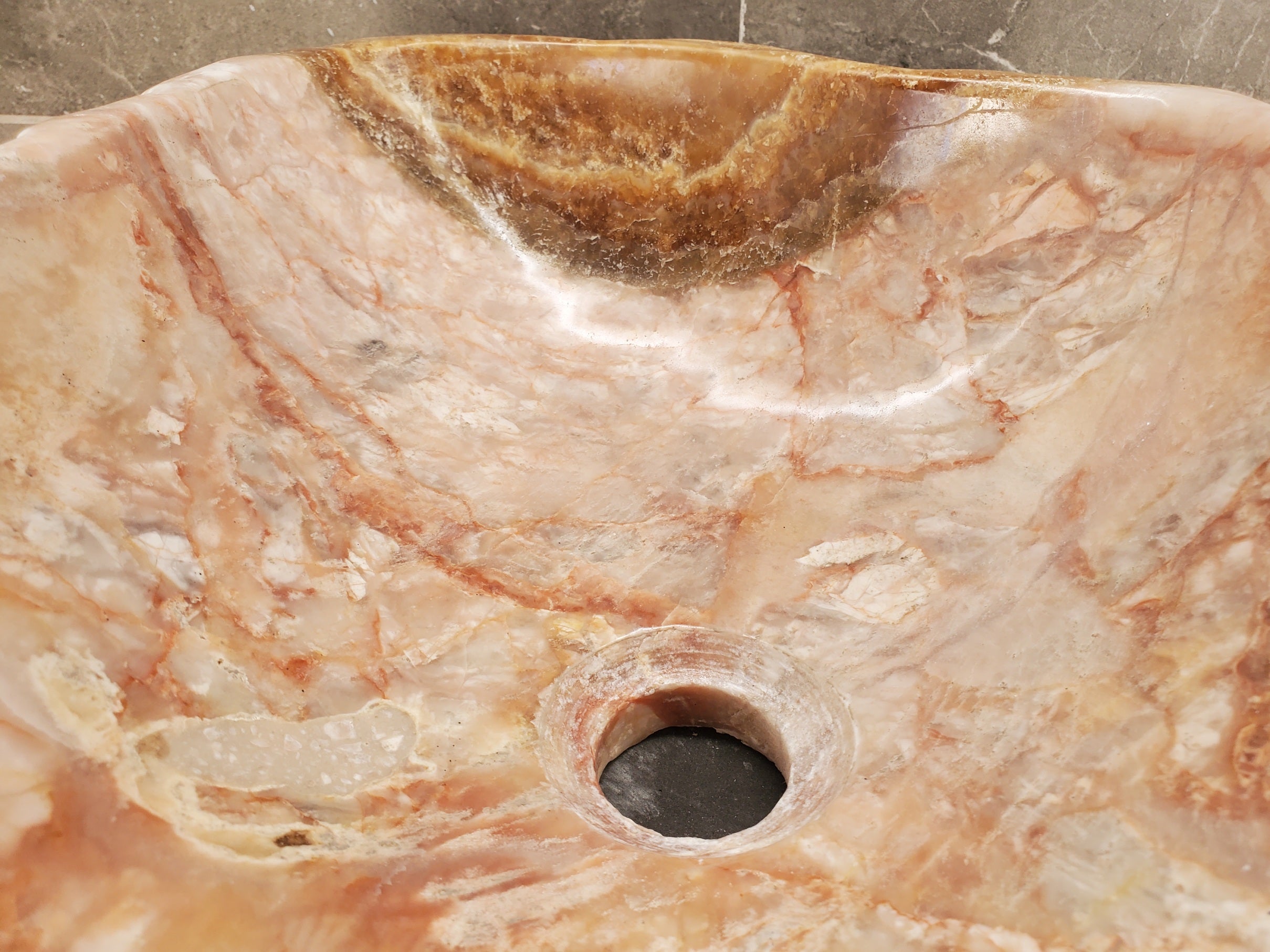 S34_02 Marble Stone Vessel Sink