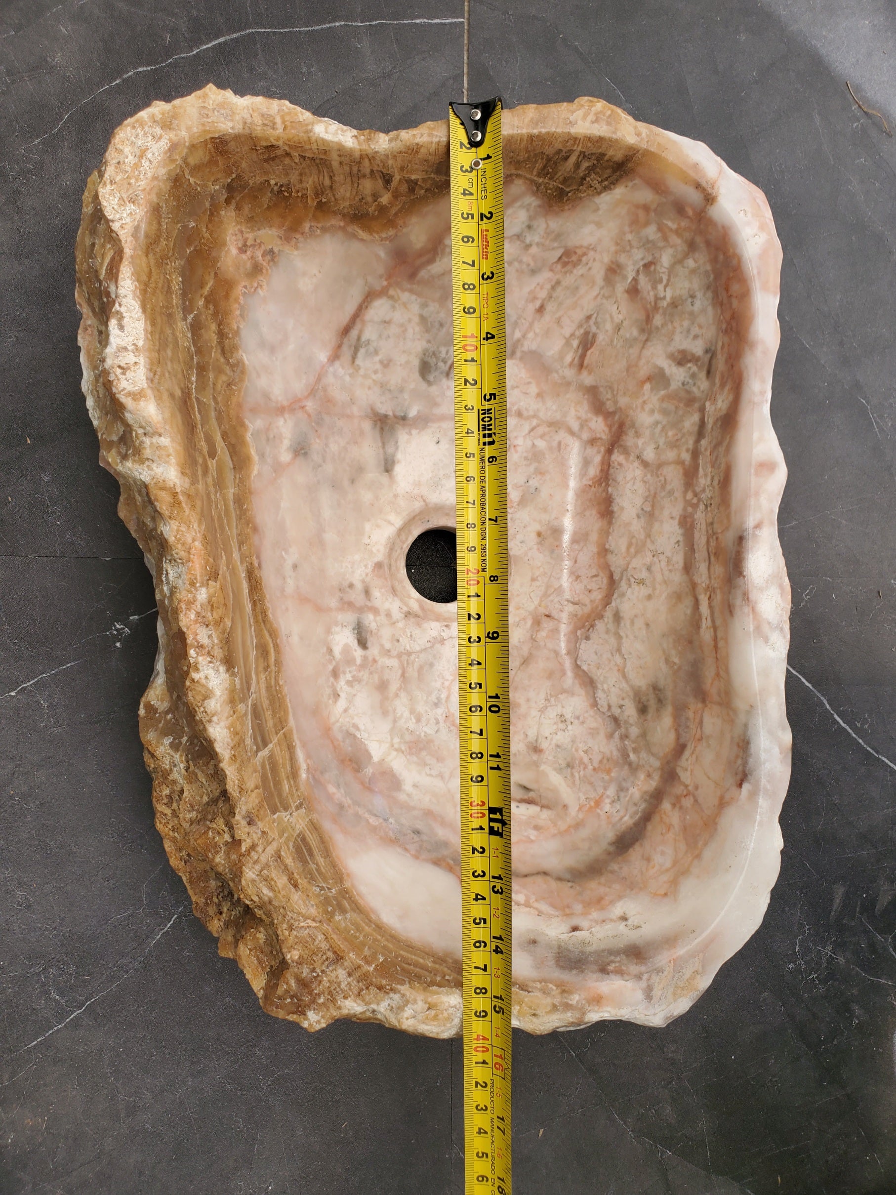 S33_07 Marble Vessel Bathroom Sink