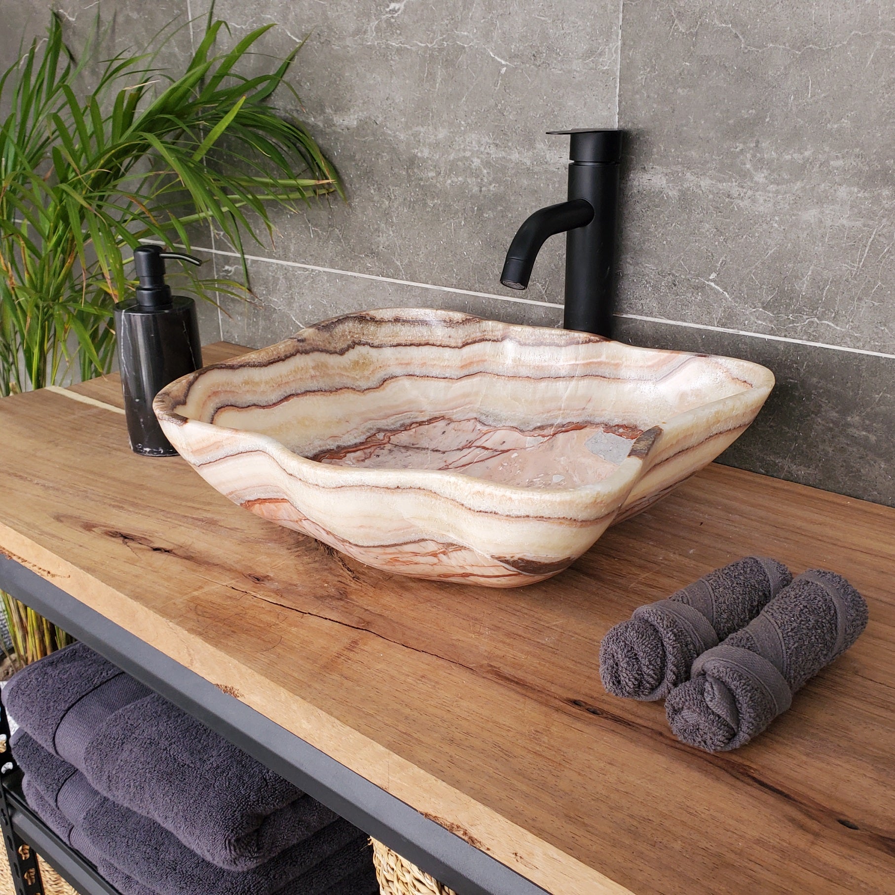 S33_37 Onyx Bathroom Vessel Sink