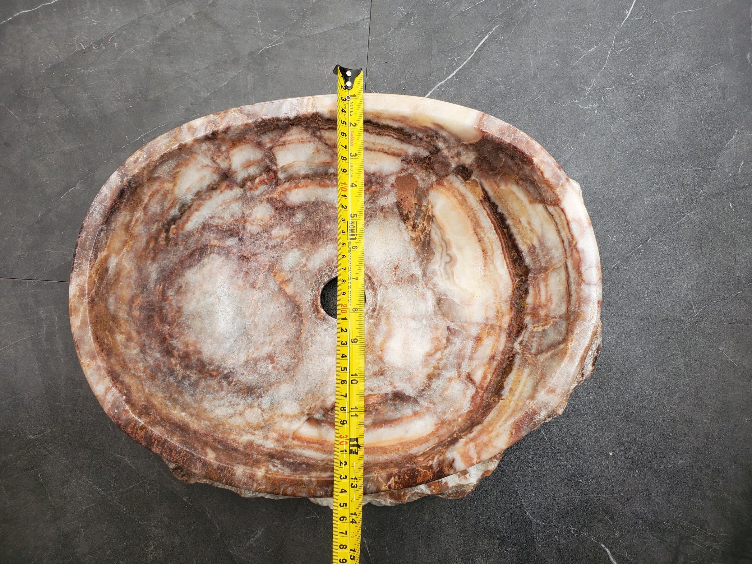 S31_10 Serpentine Onyx Stone Vessel Sink