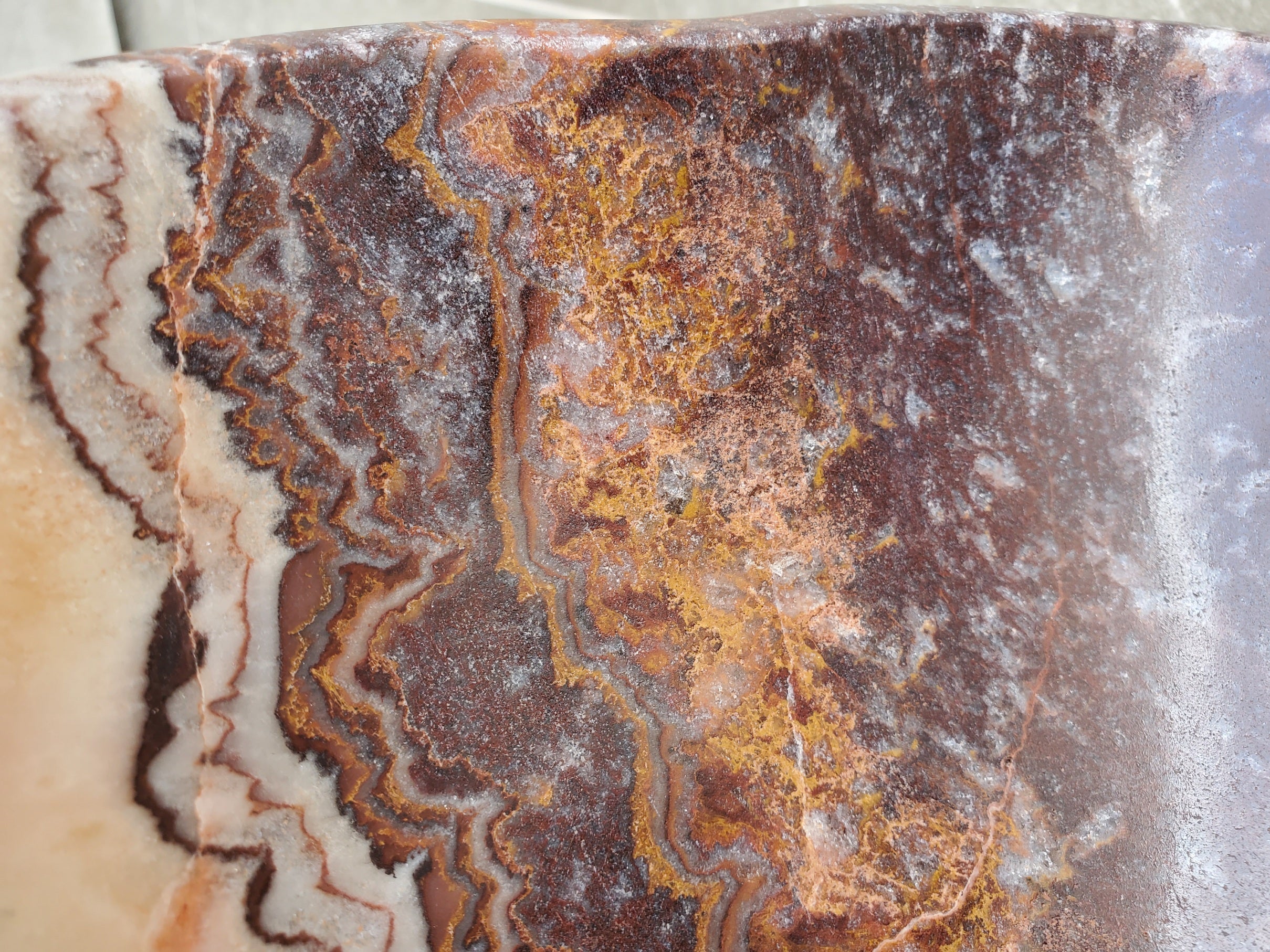 S31_07 Serpentine Onyx Stone Vessel Sink