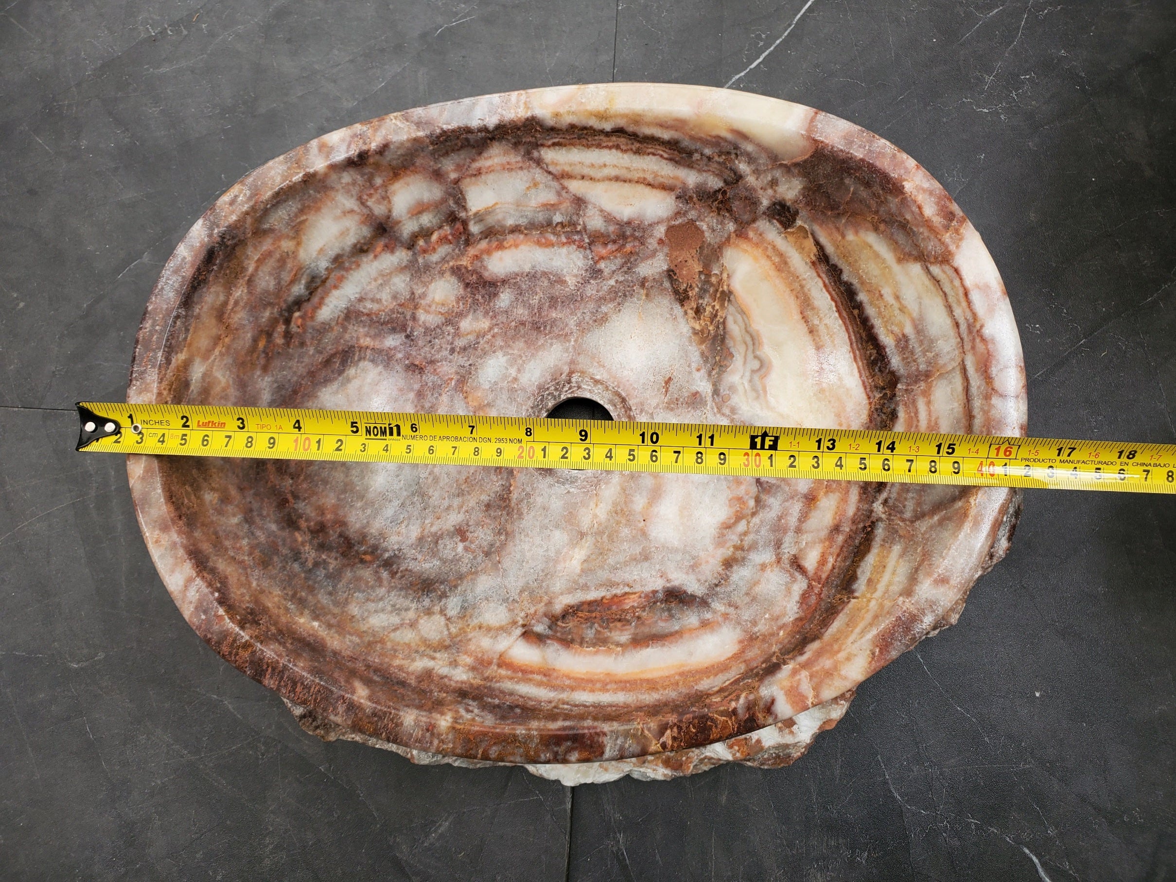 S31_10 Serpentine Onyx Stone Vessel Sink