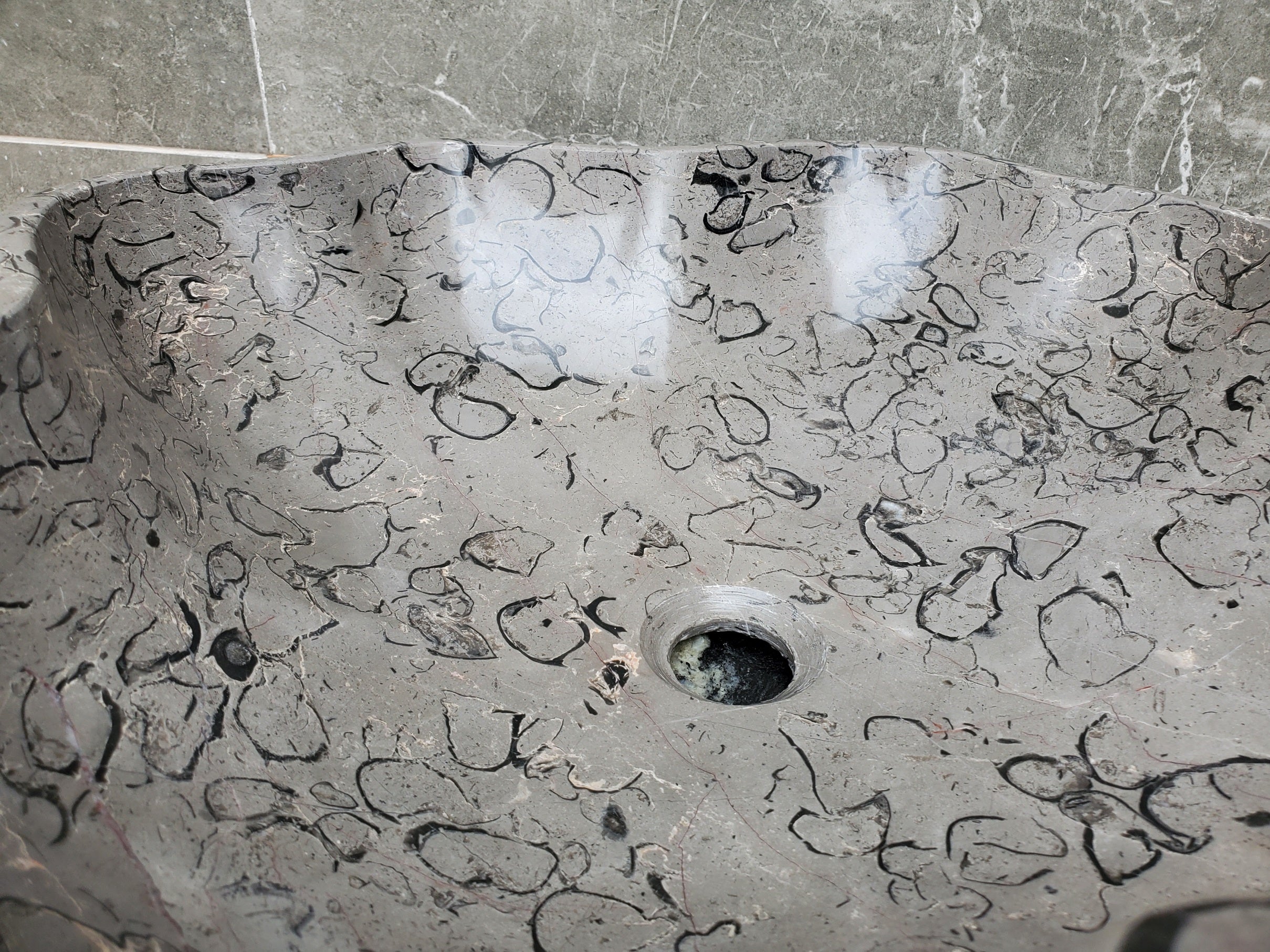 S32_18 Marble Vessel Bathroom Sink