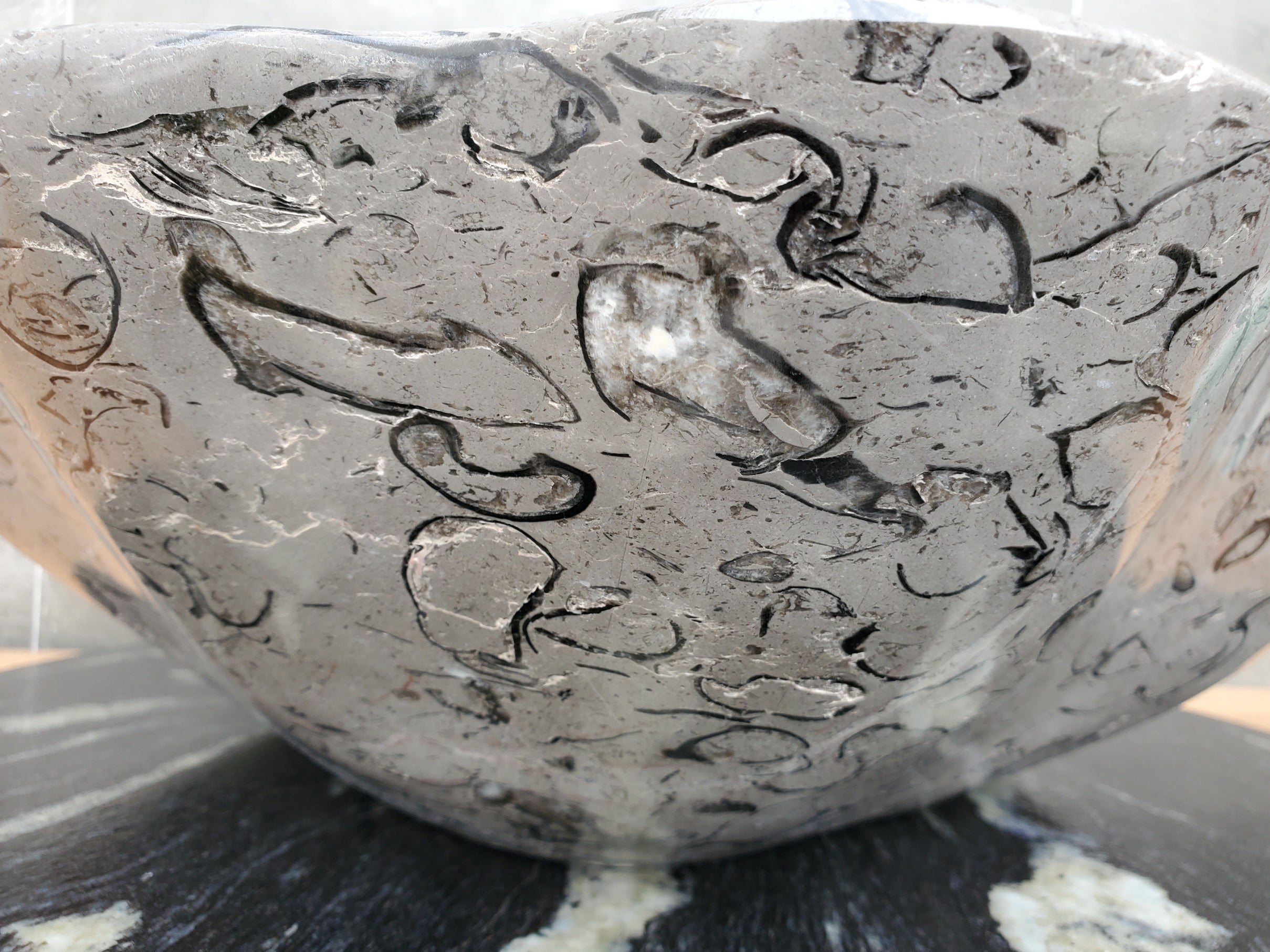 S32_18 Marble Vessel Bathroom Sink - 17 x 16.5 inch