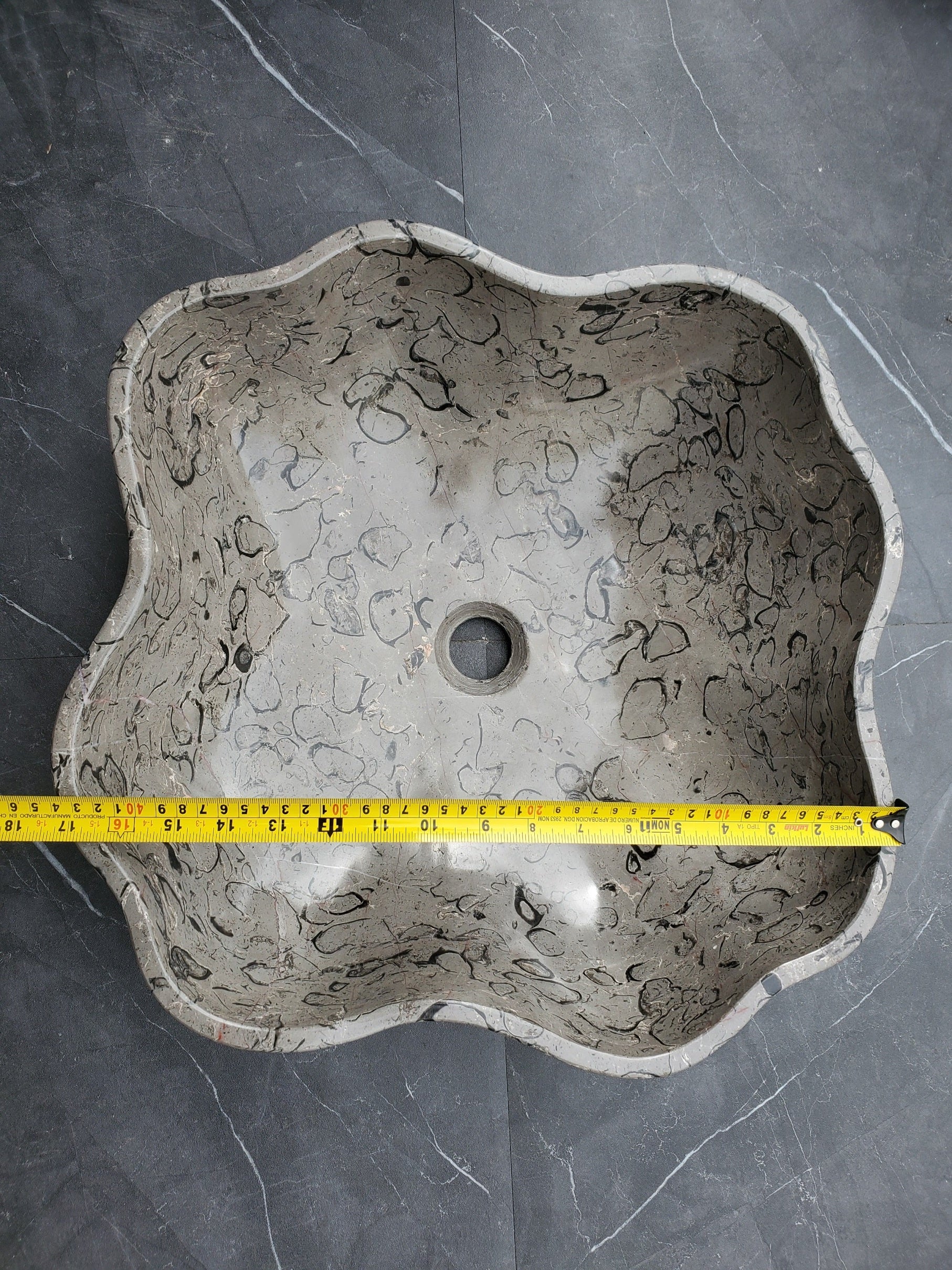 S32_18 Marble Vessel Bathroom Sink